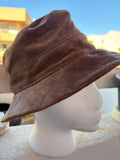 Vintage pigskin leather hat