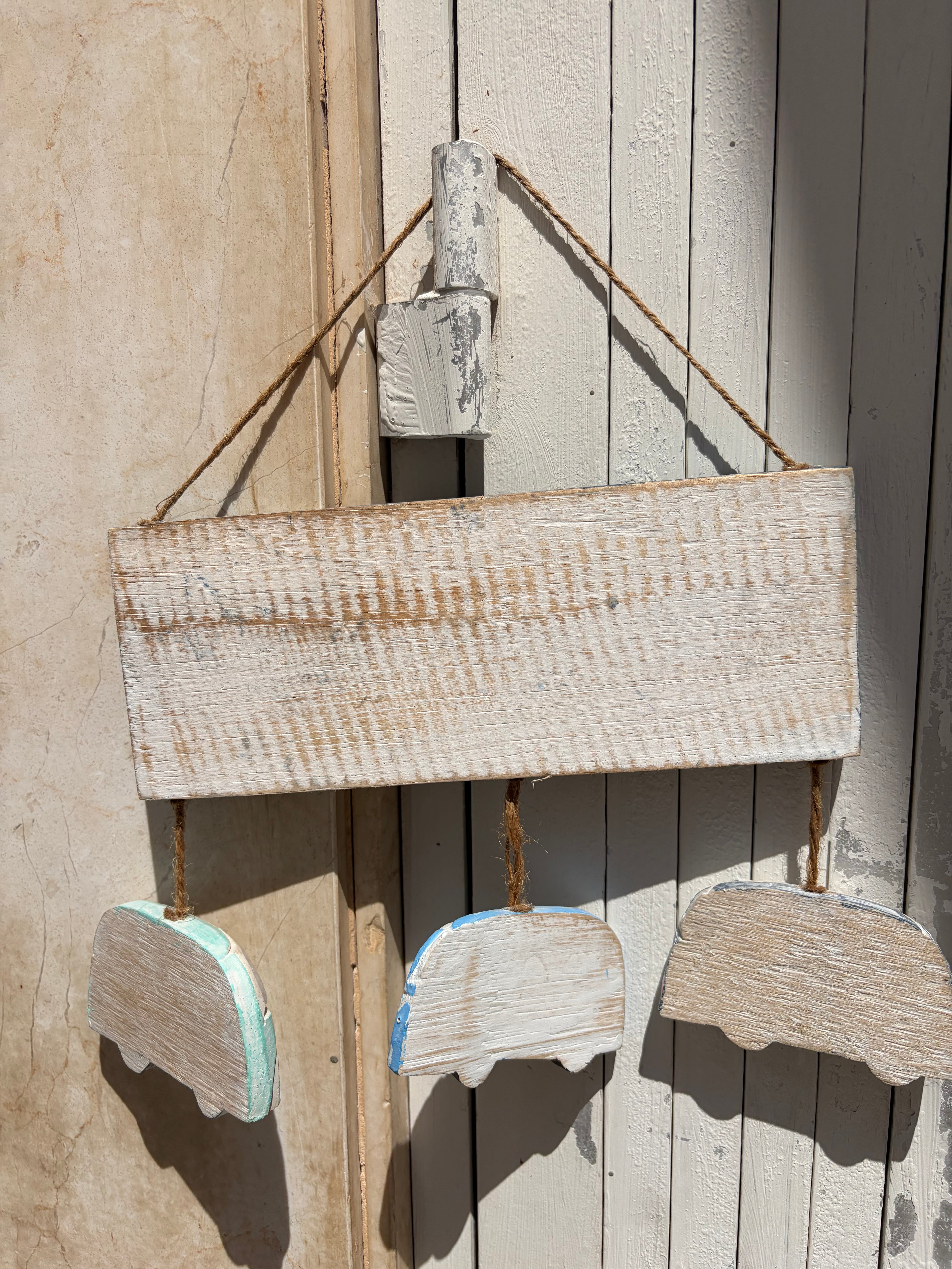 Wooden Ibiza wall hanging