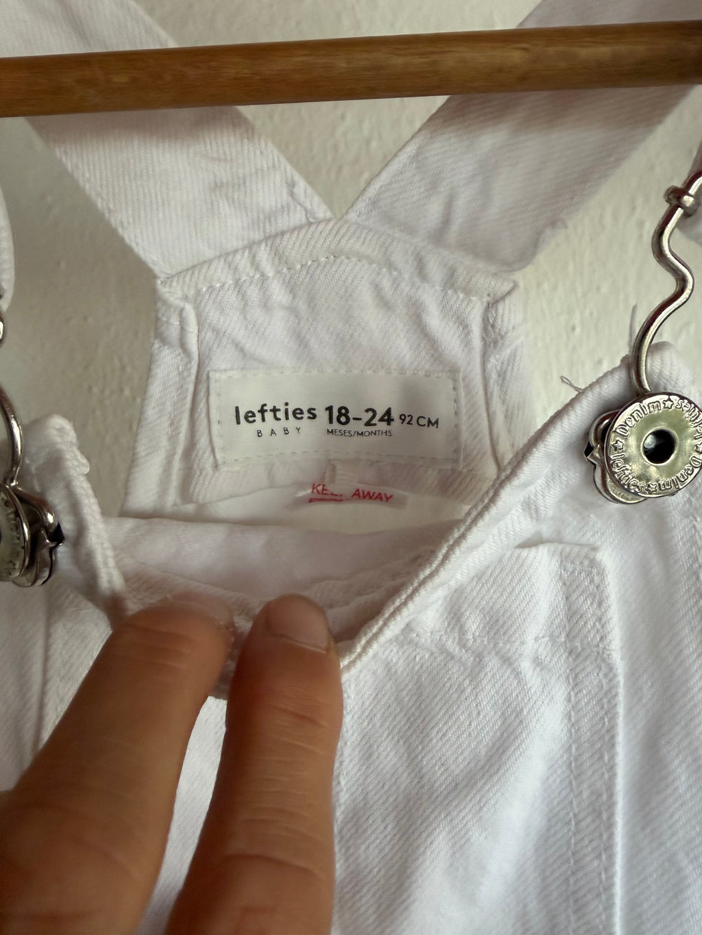 Baby denim short overalls