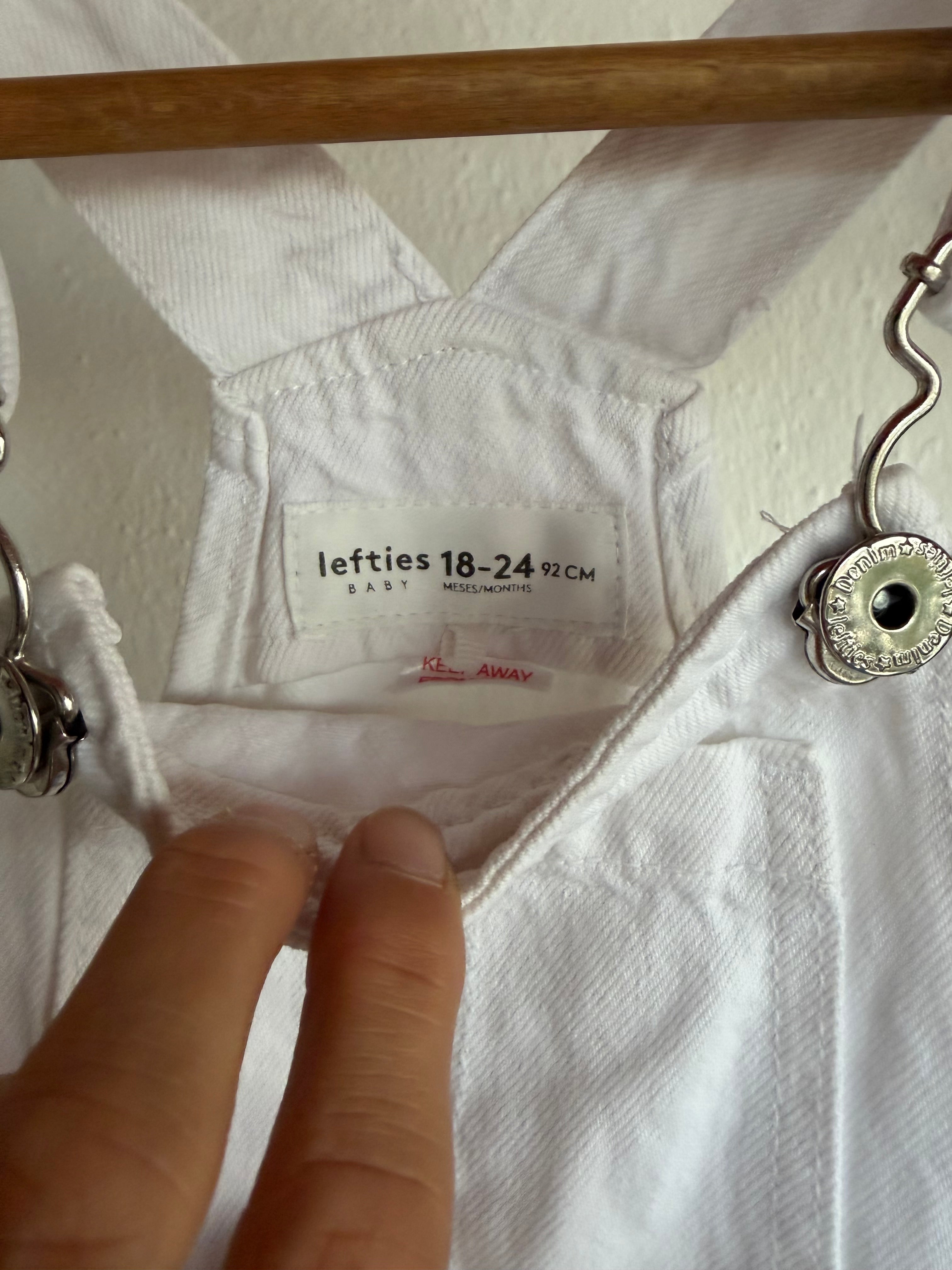 Baby denim short overalls