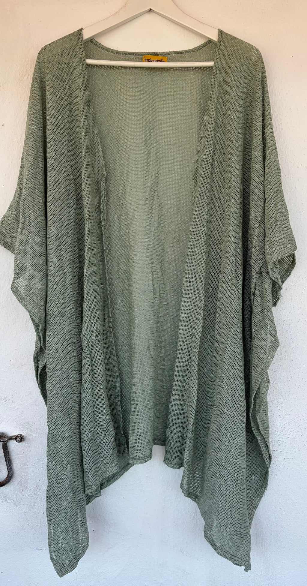 Ruana cardigan  “Love from India”
