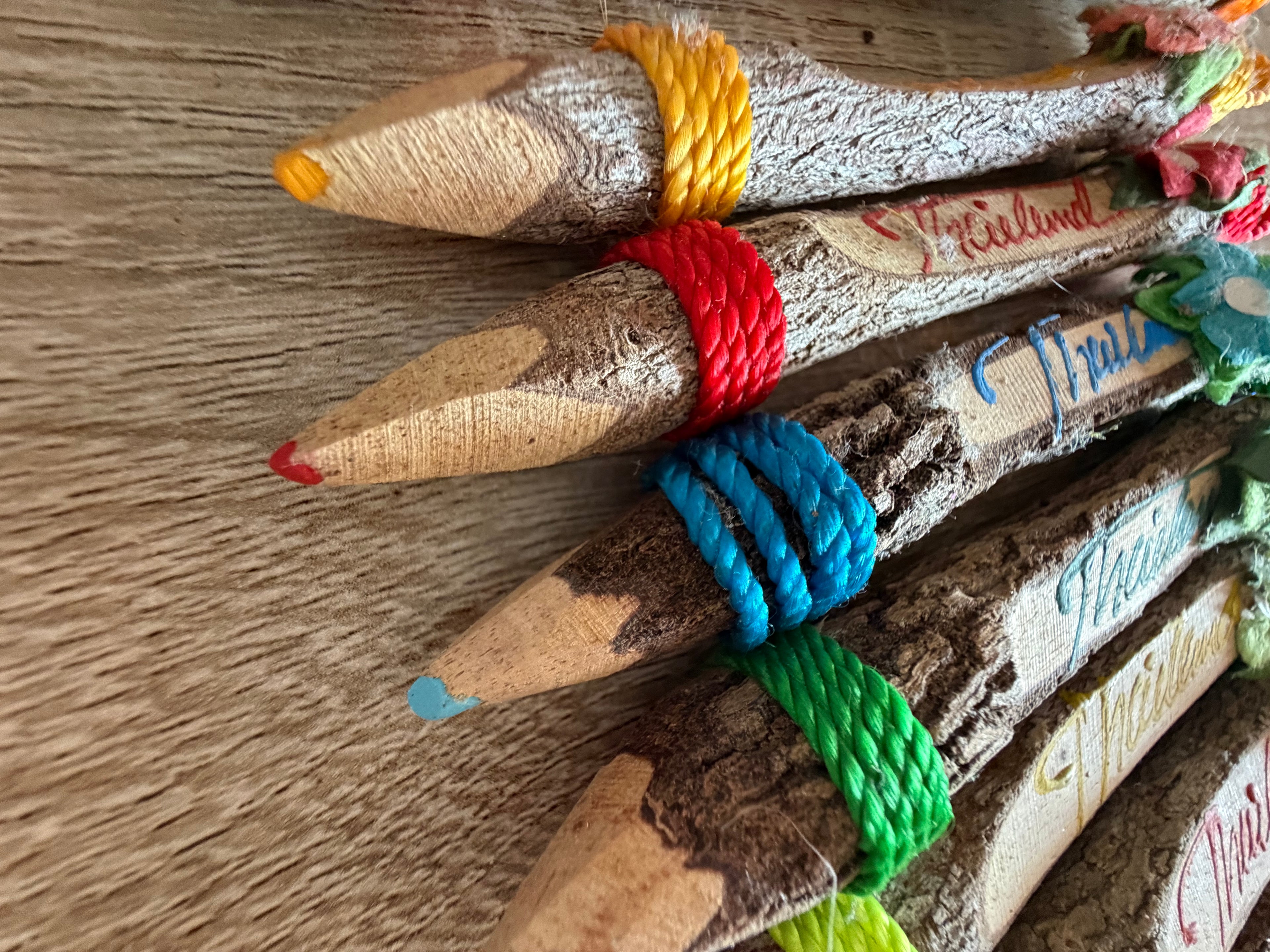Handmade twig pencils