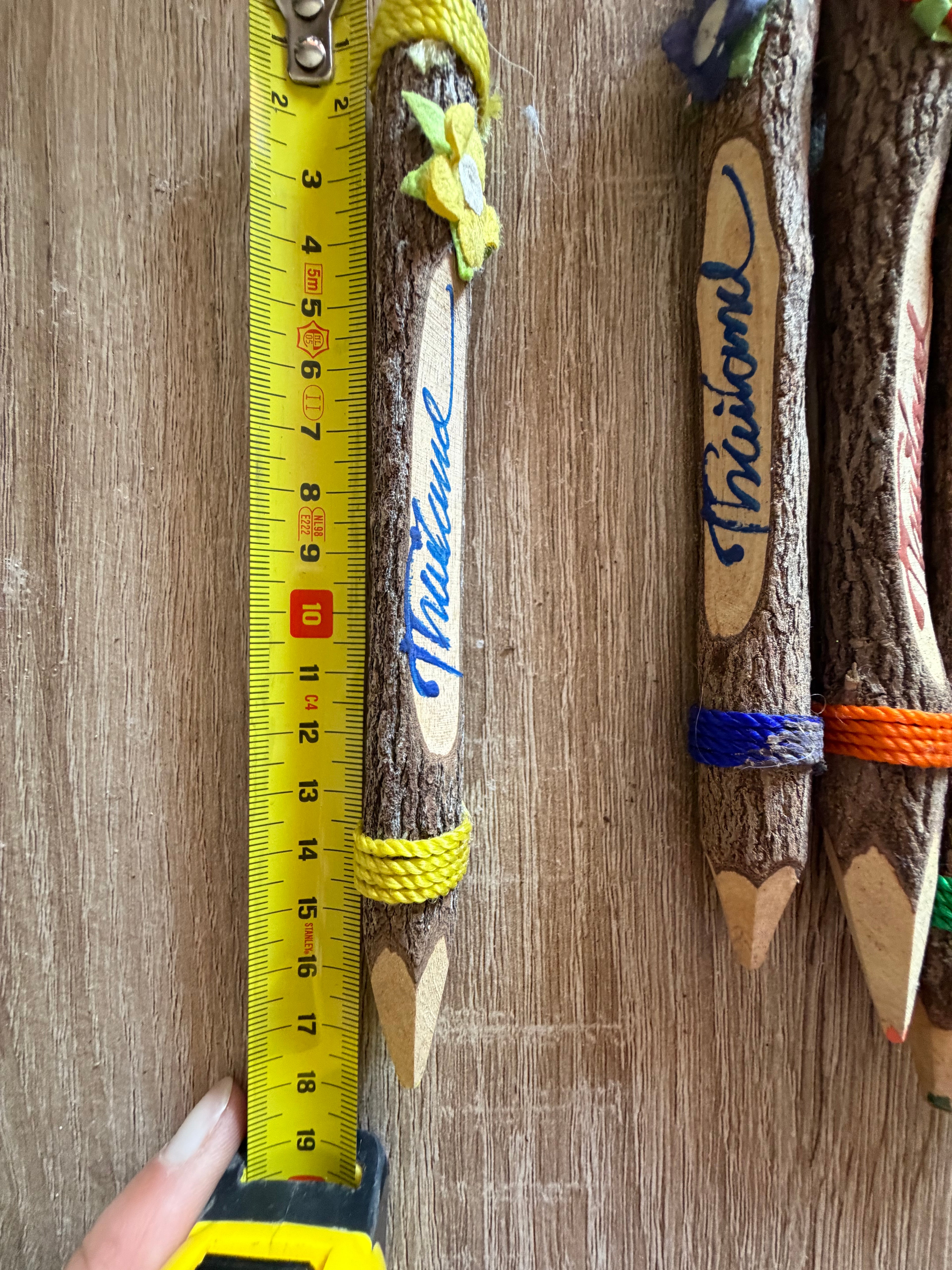 Handmade twig pencils