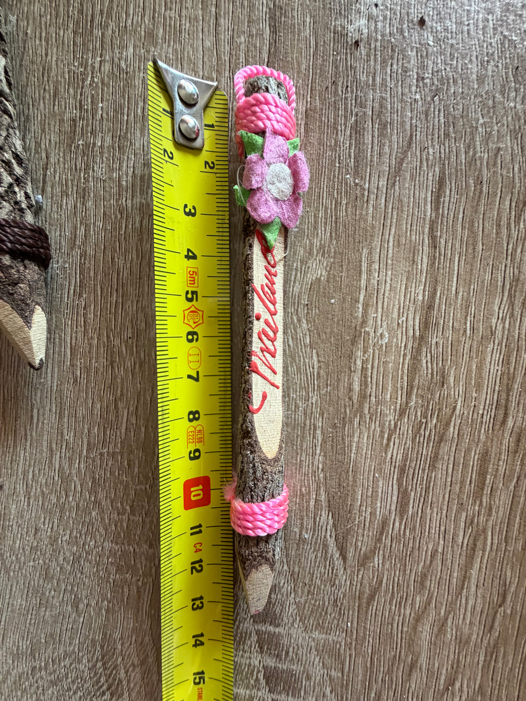 Handmade twig pencils