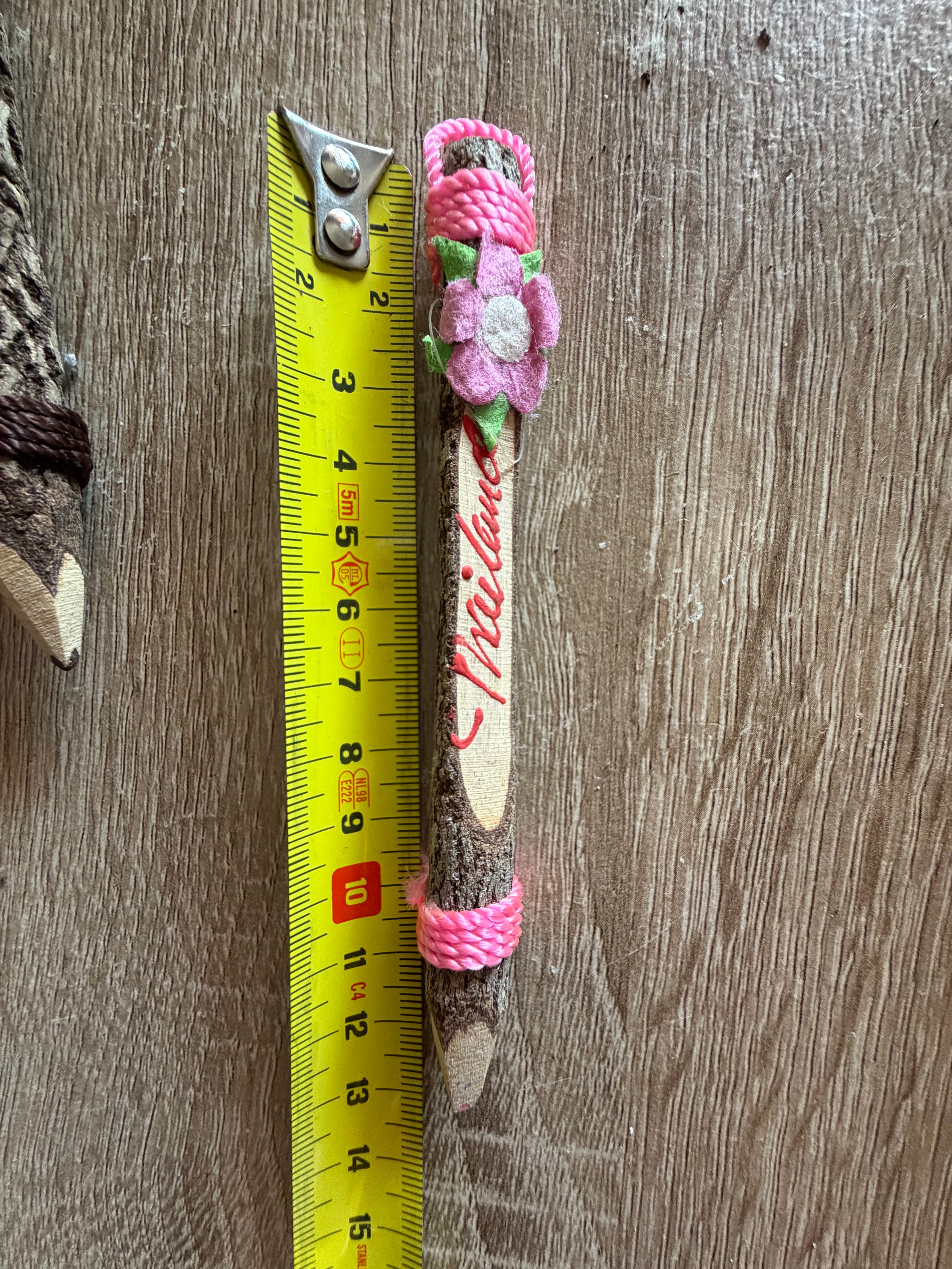 Handmade twig pencils