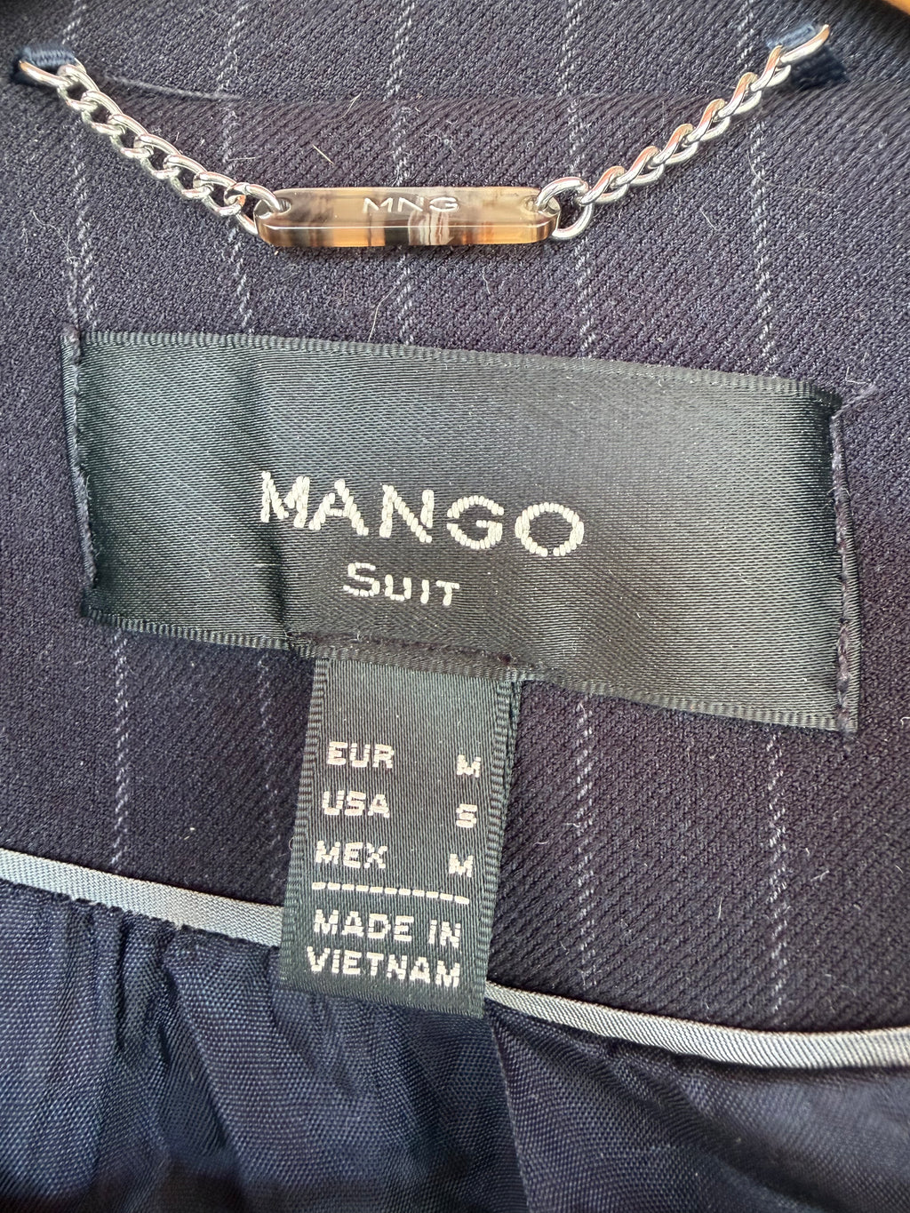 Mango pinstripe suit blazer