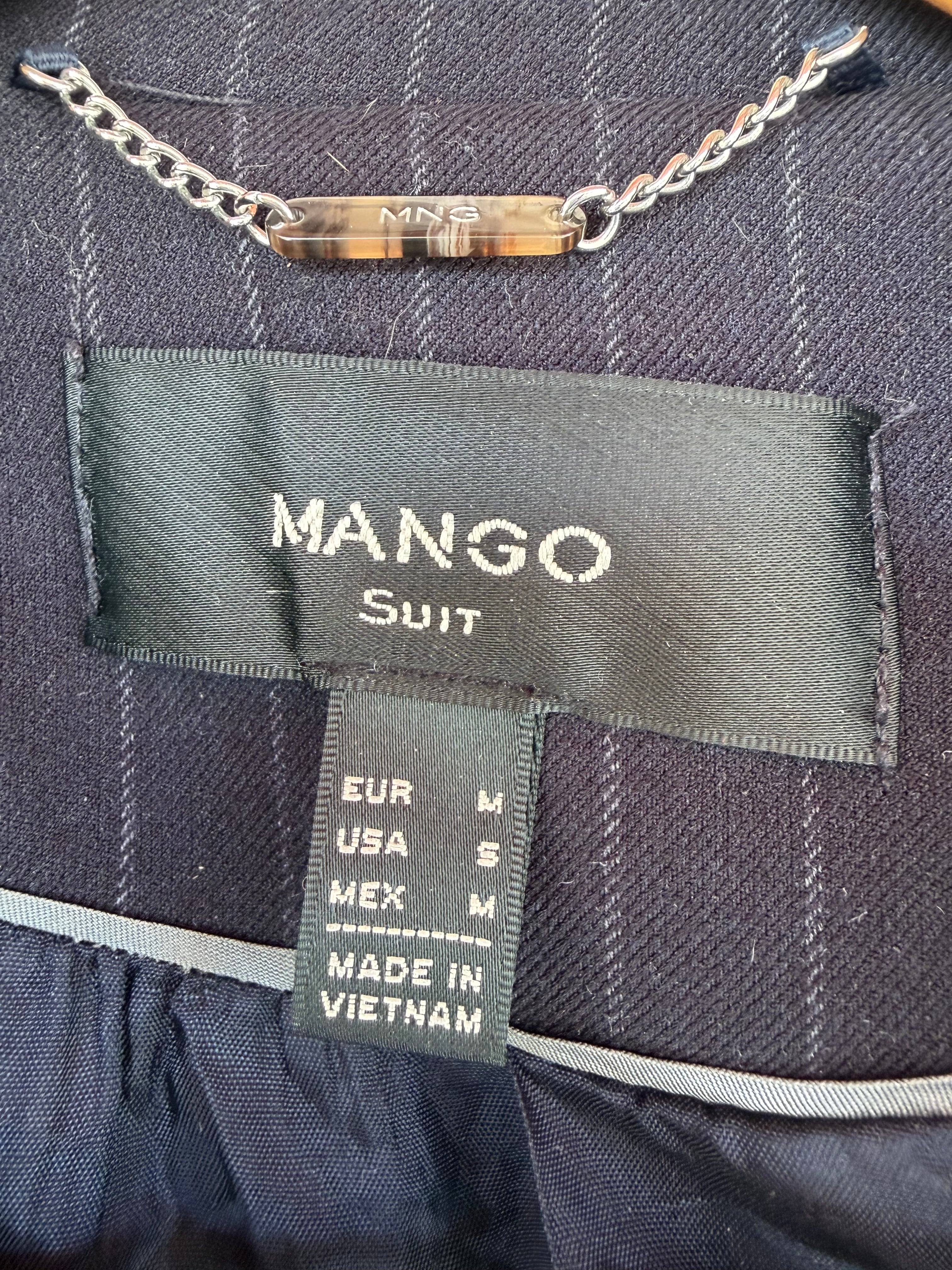 Mango pinstripe suit blazer