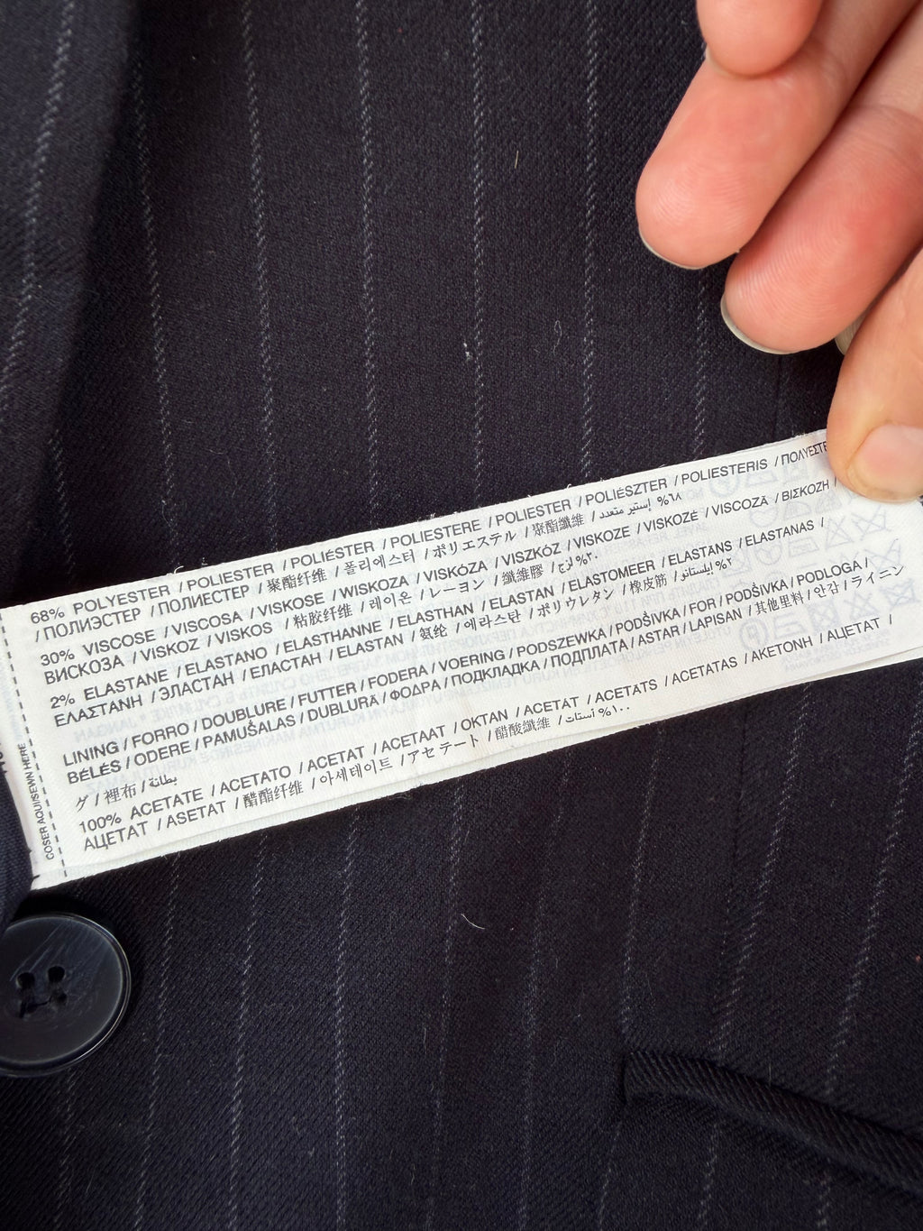 Mango pinstripe suit blazer