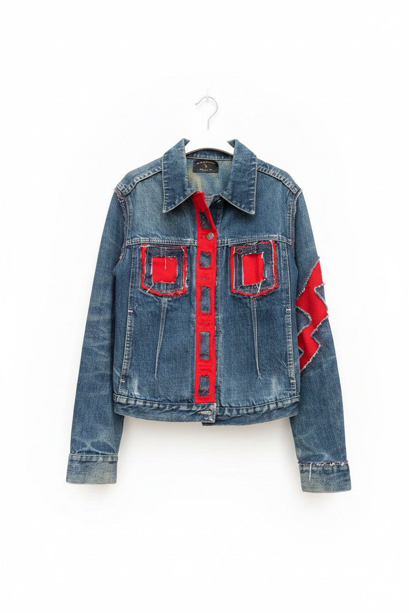 Upcycled denim jacket