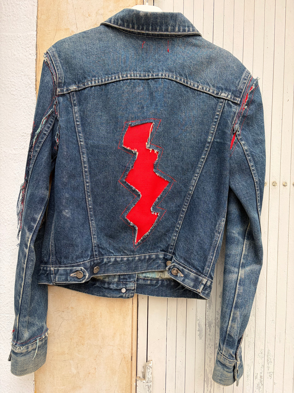 Upcycled denim jacket