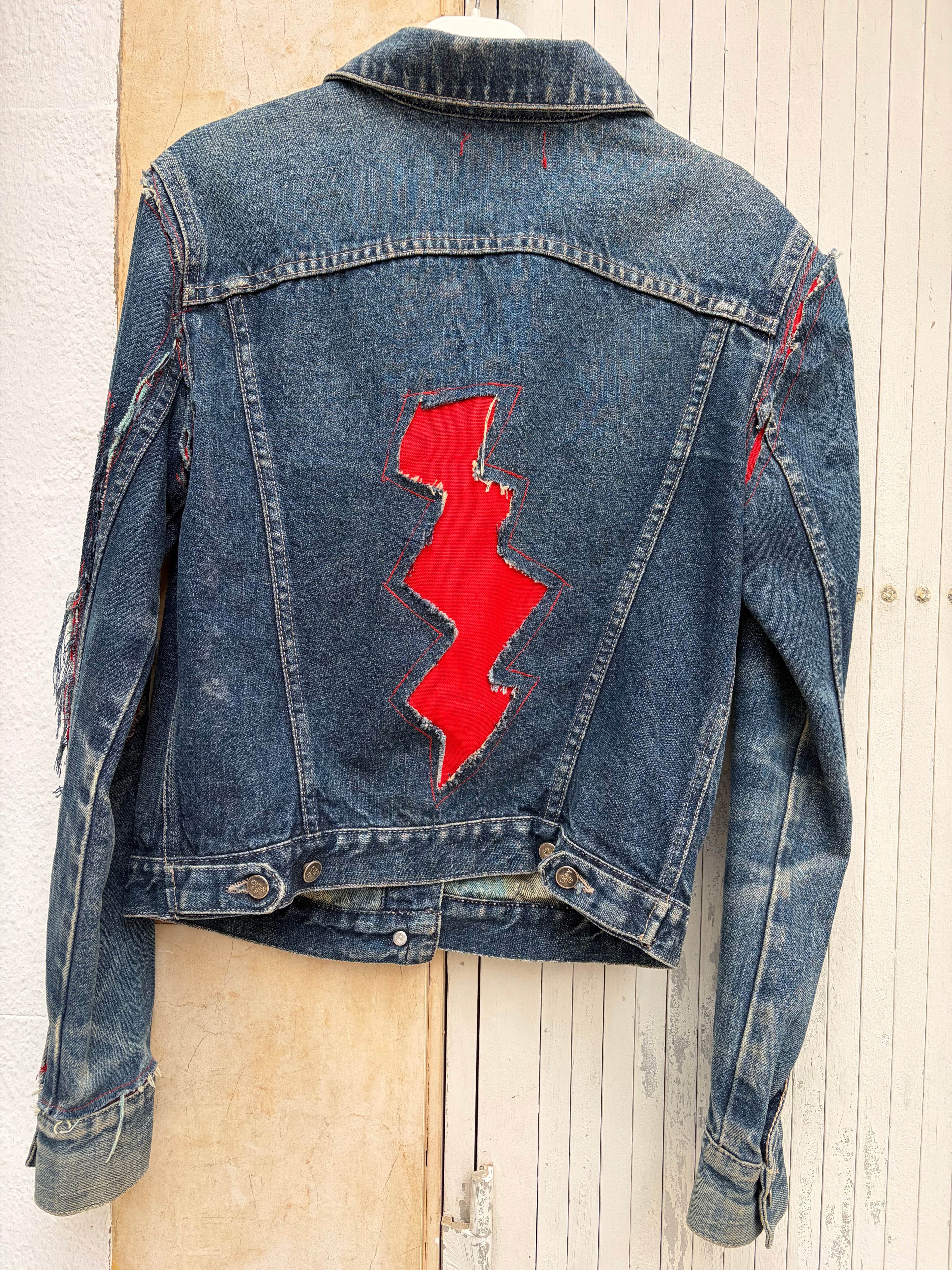 Upcycled denim jacket