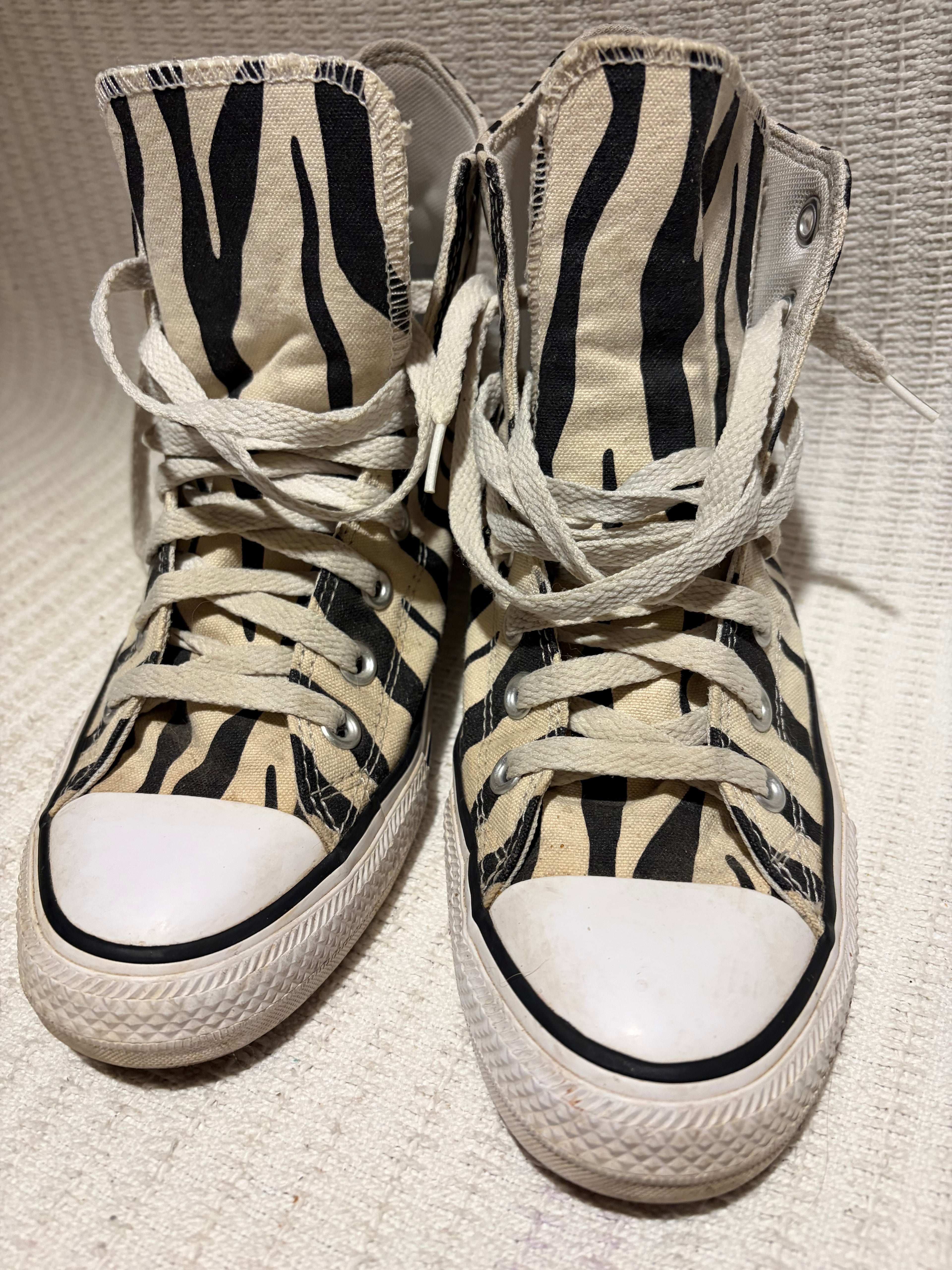 Converse zebra print pattern