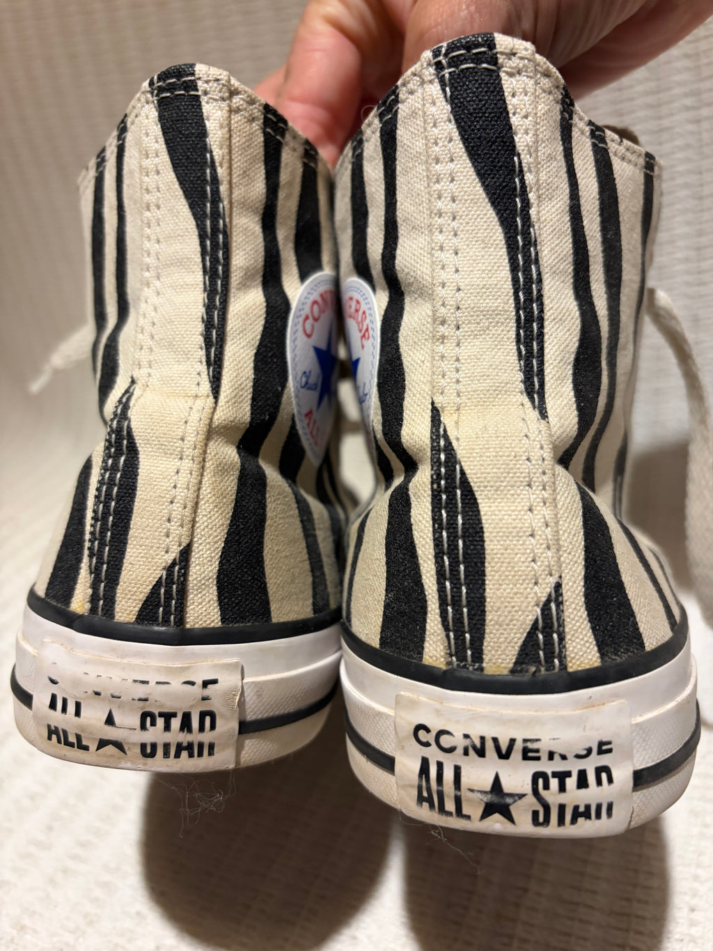 Converse zebra print pattern