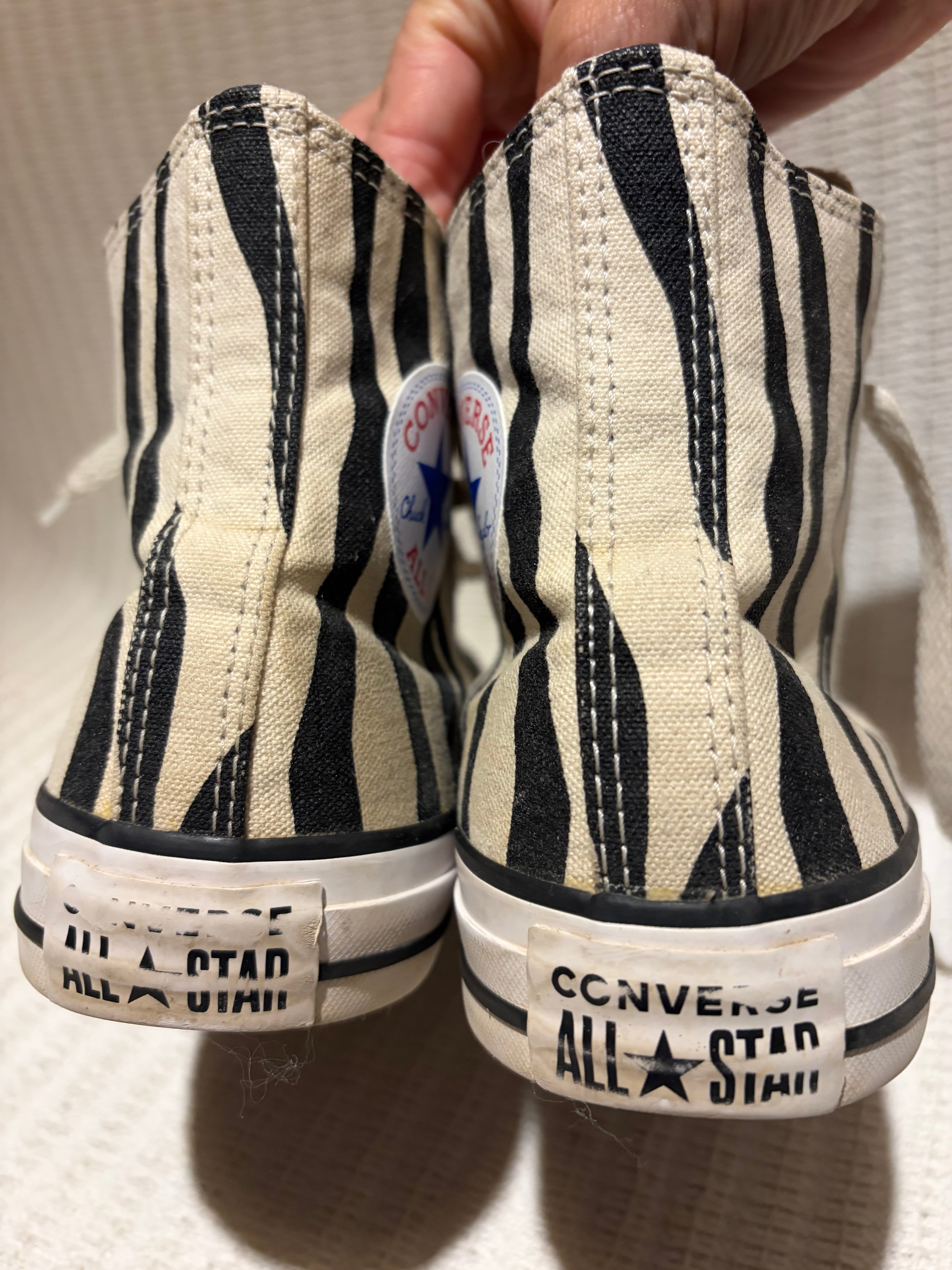 Converse zebra print pattern