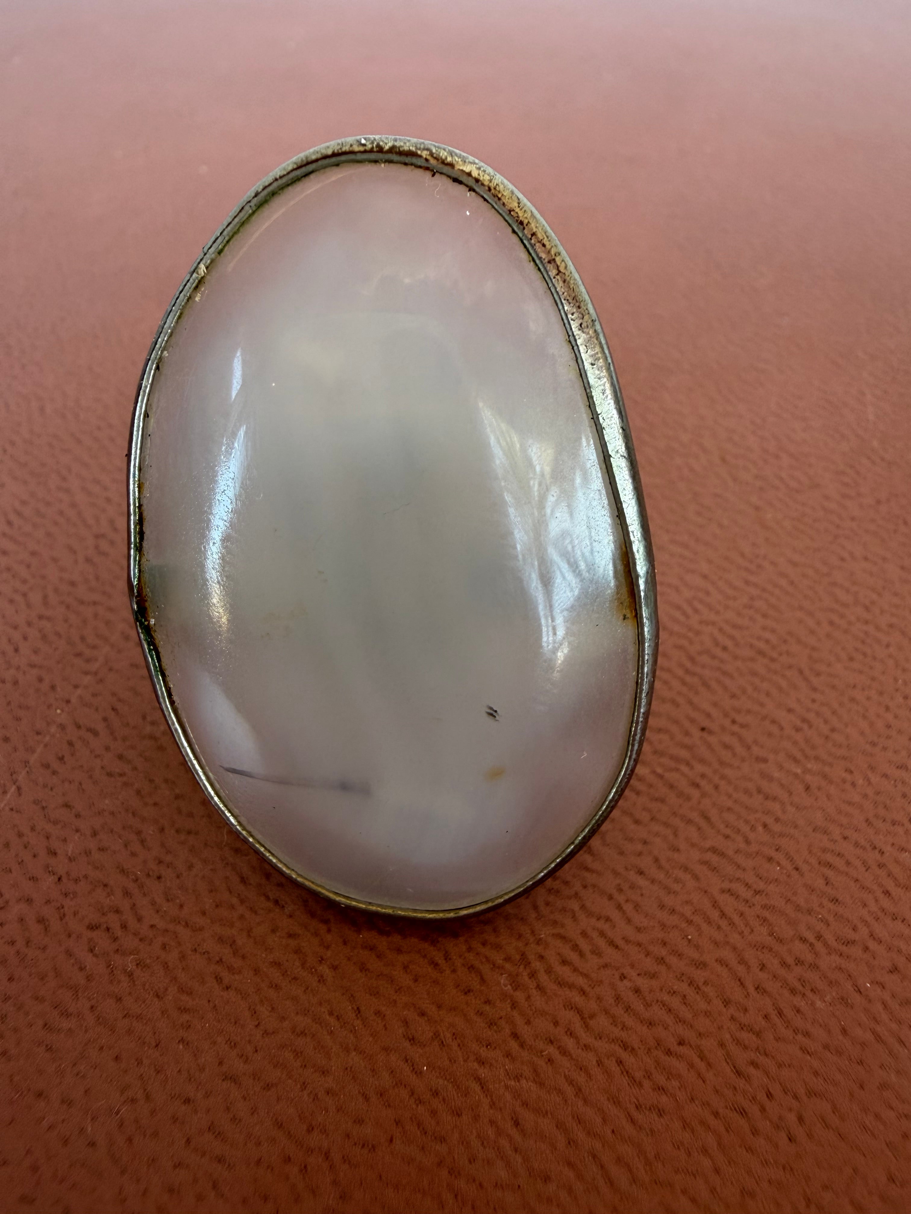 Oval-shaped ring