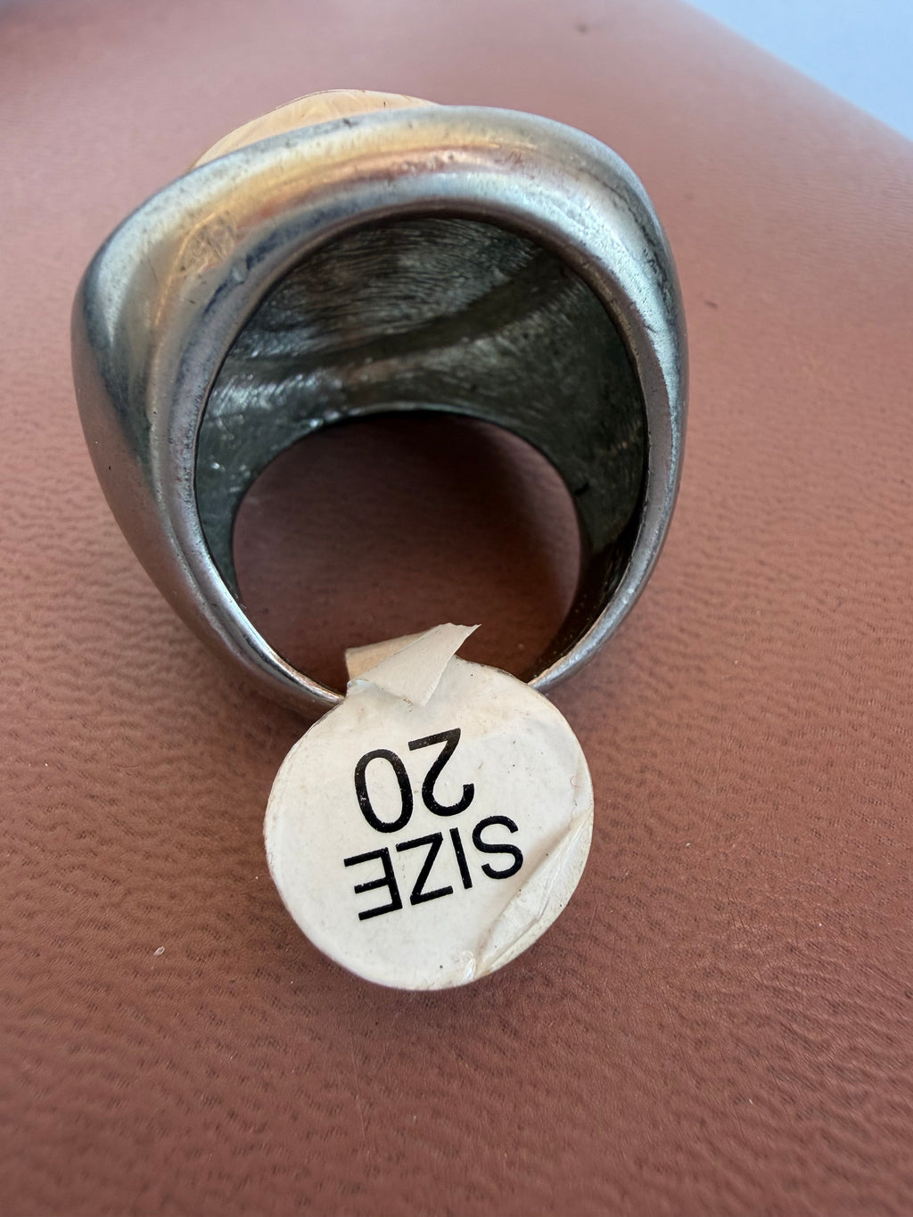 Butterscotch sterling silver ring