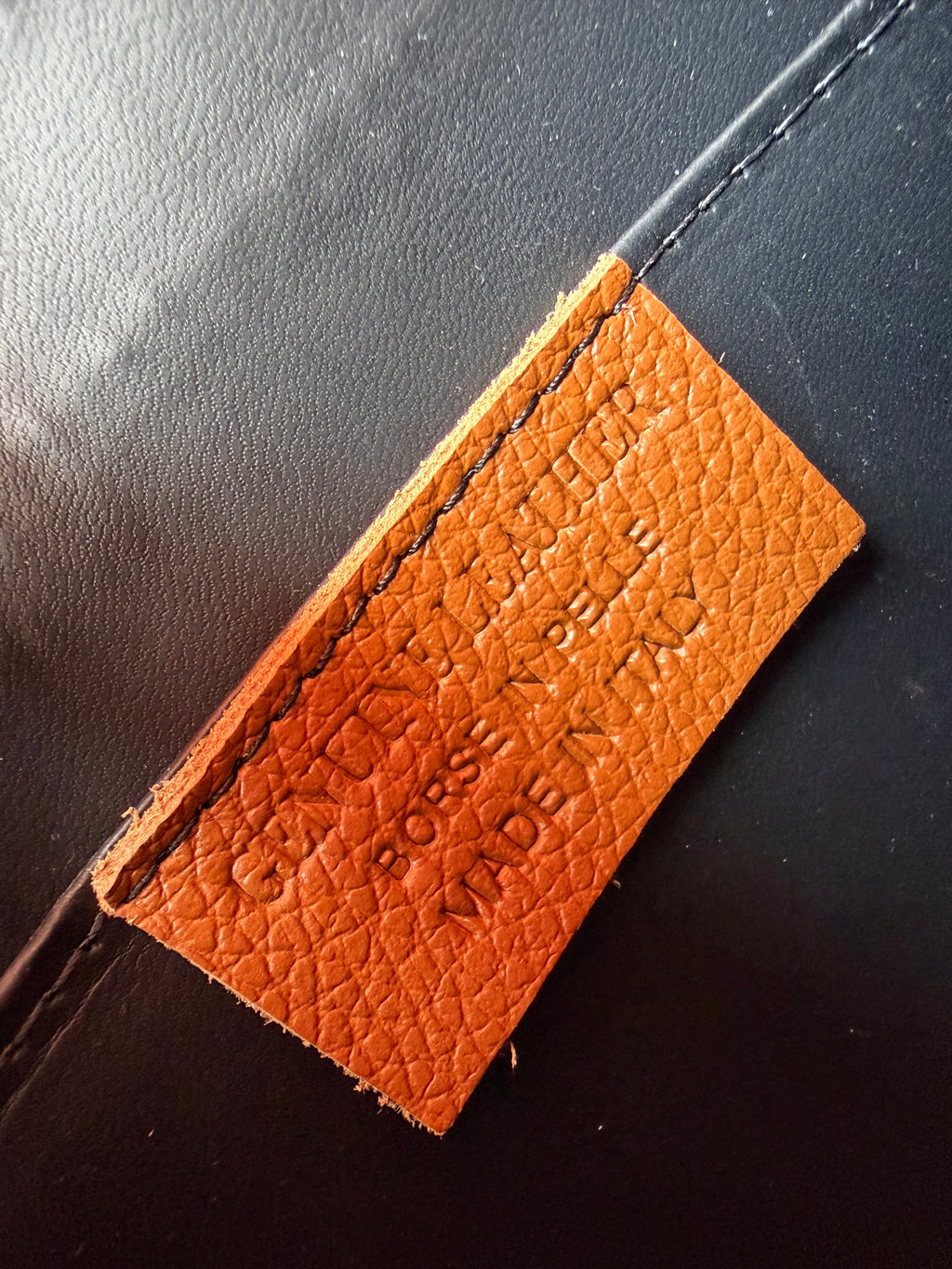 Italian leather handbag