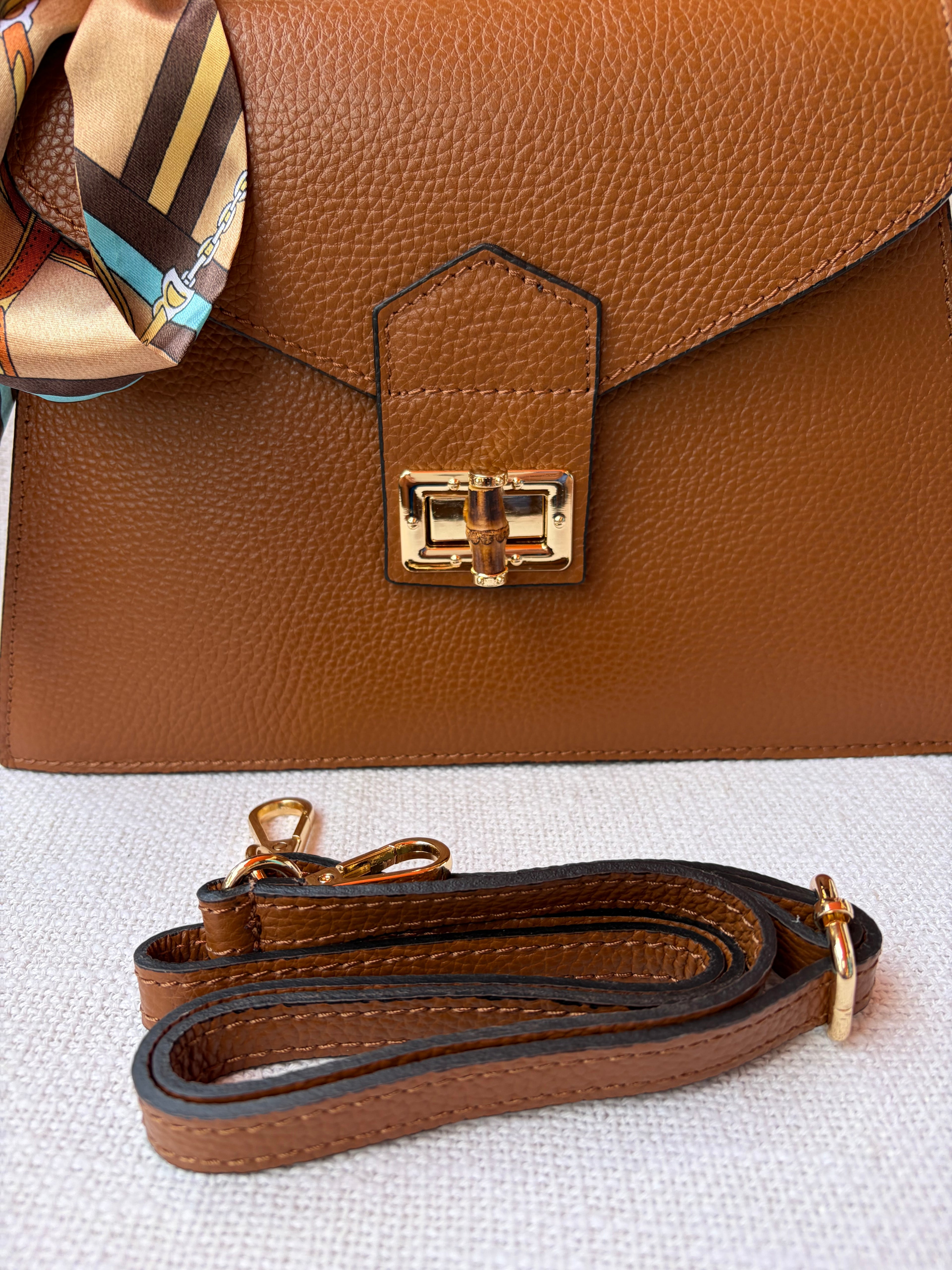 Italian leather handbag