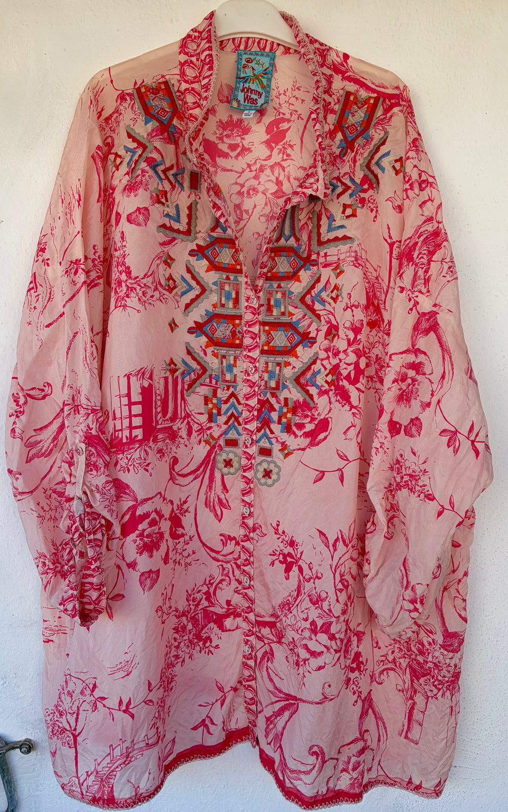 Floral embroidered top
