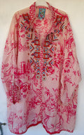 Floral embroidered top