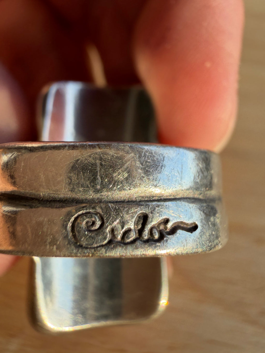Ciclón handmade ring