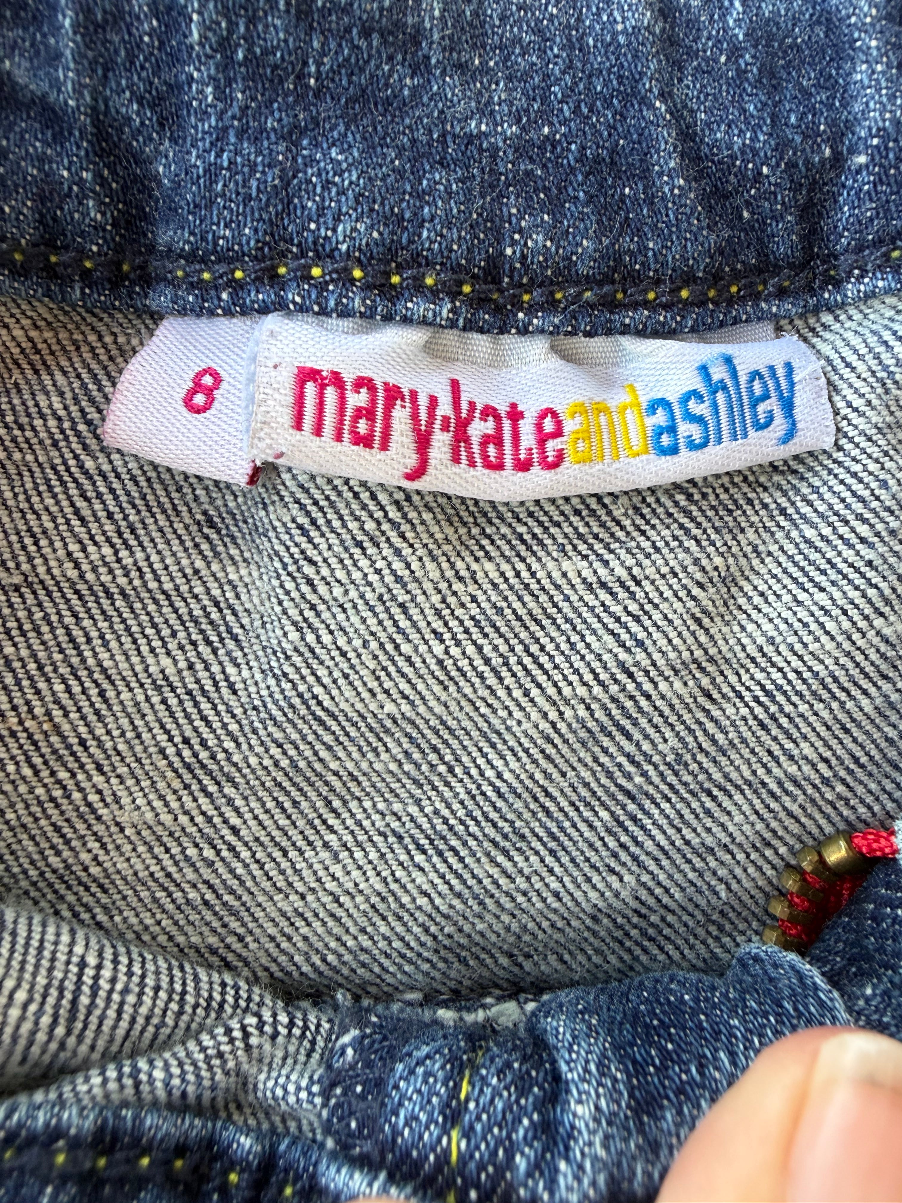 Mary-Kate & Ashley Embroidered Denim Skirt – Kids Size 8