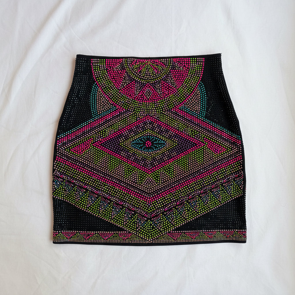 LOVE IS SIMPLE IBIZA rhinestone skirt