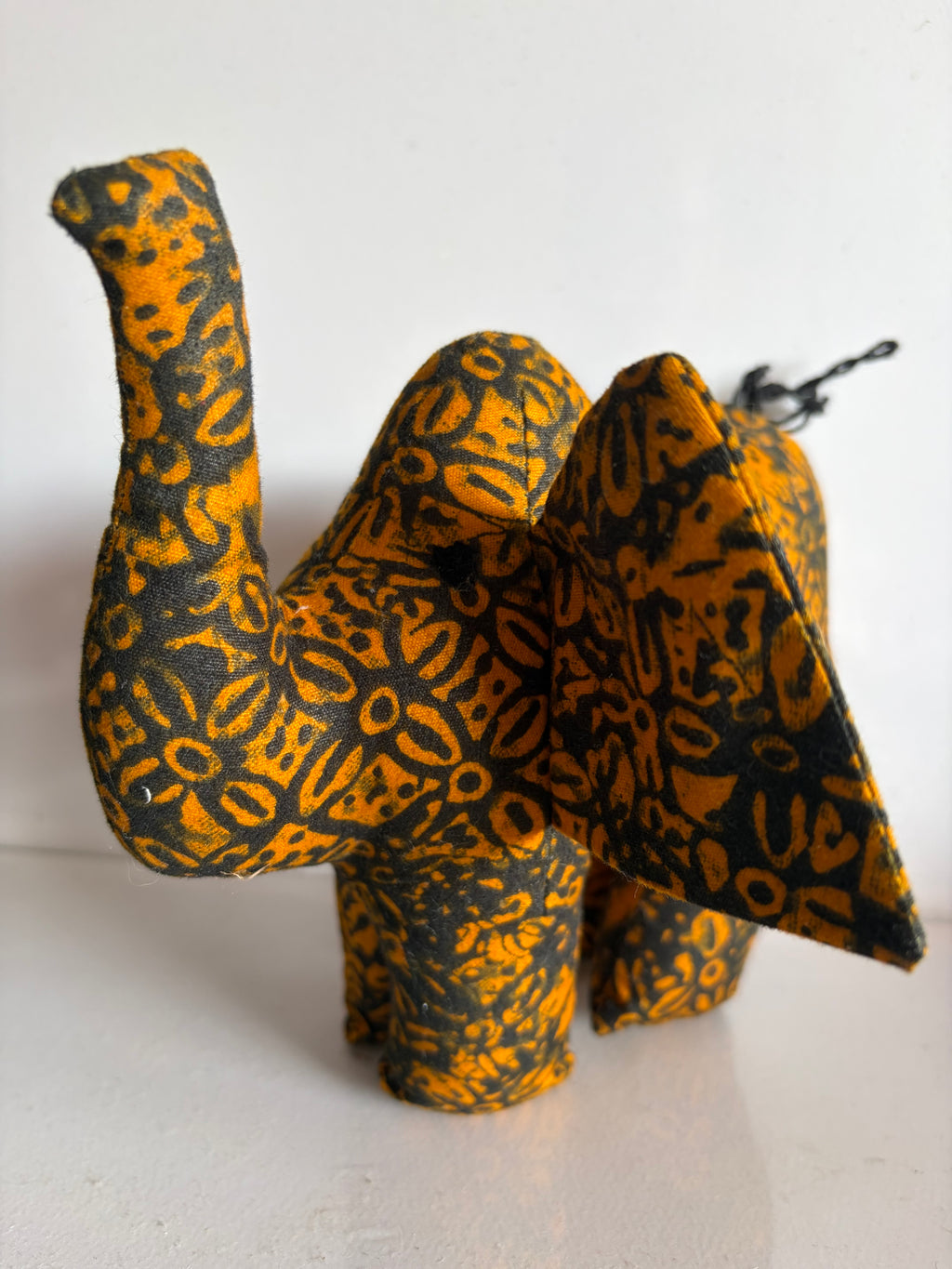 Handmade plush elephant