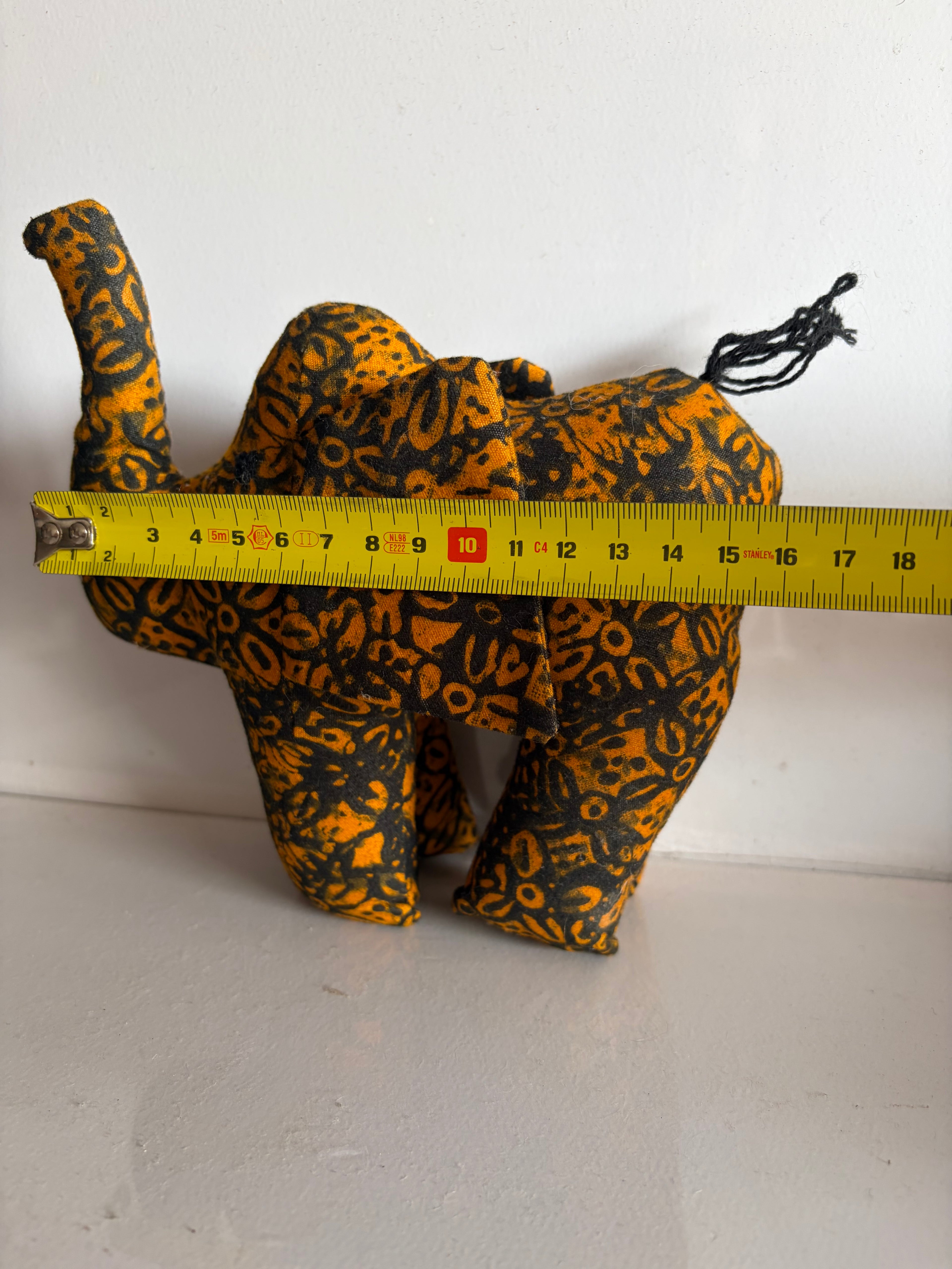 Handmade plush elephant