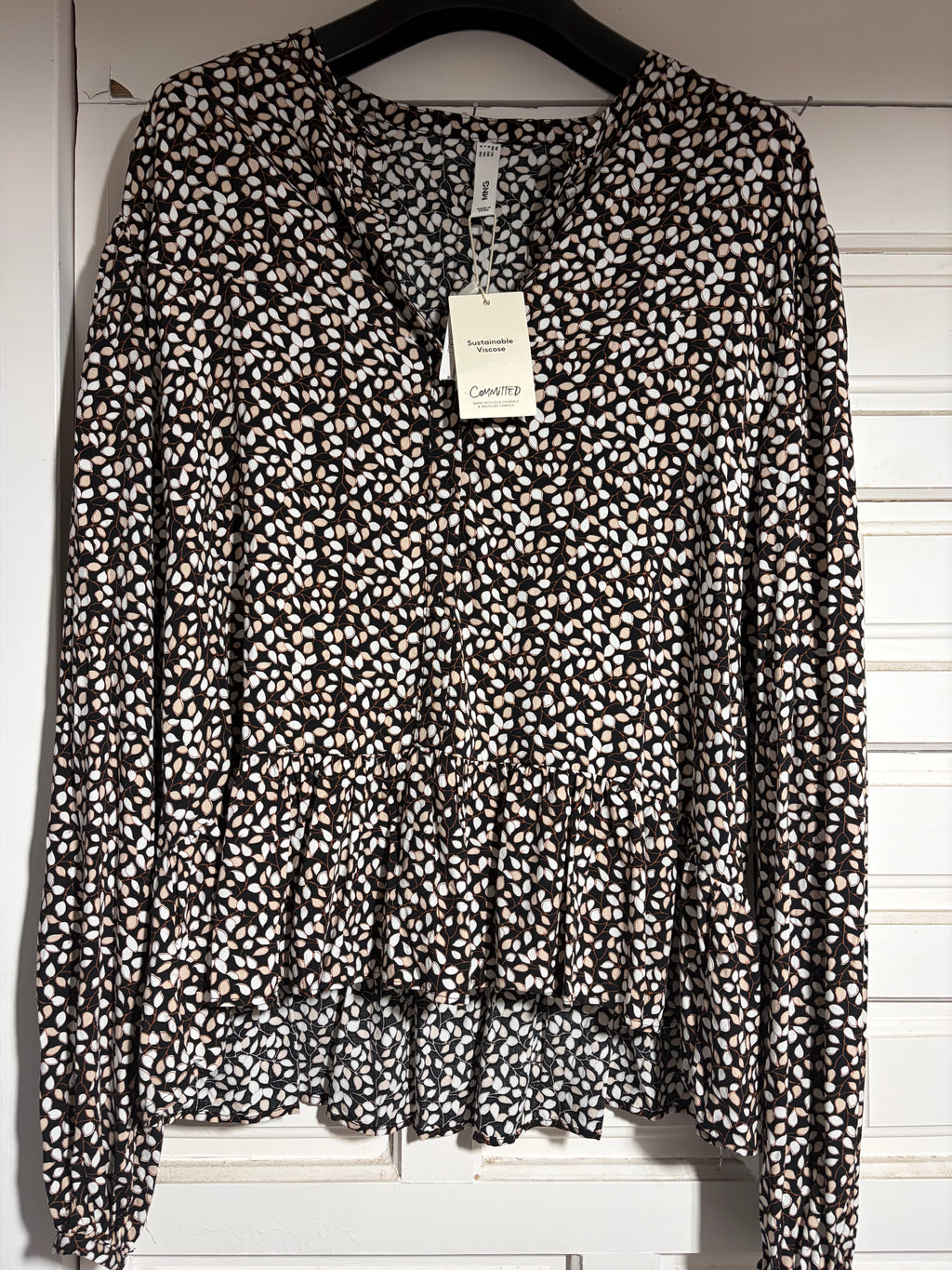 MANGO peplum blouse