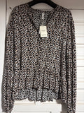 MANGO peplum blouse