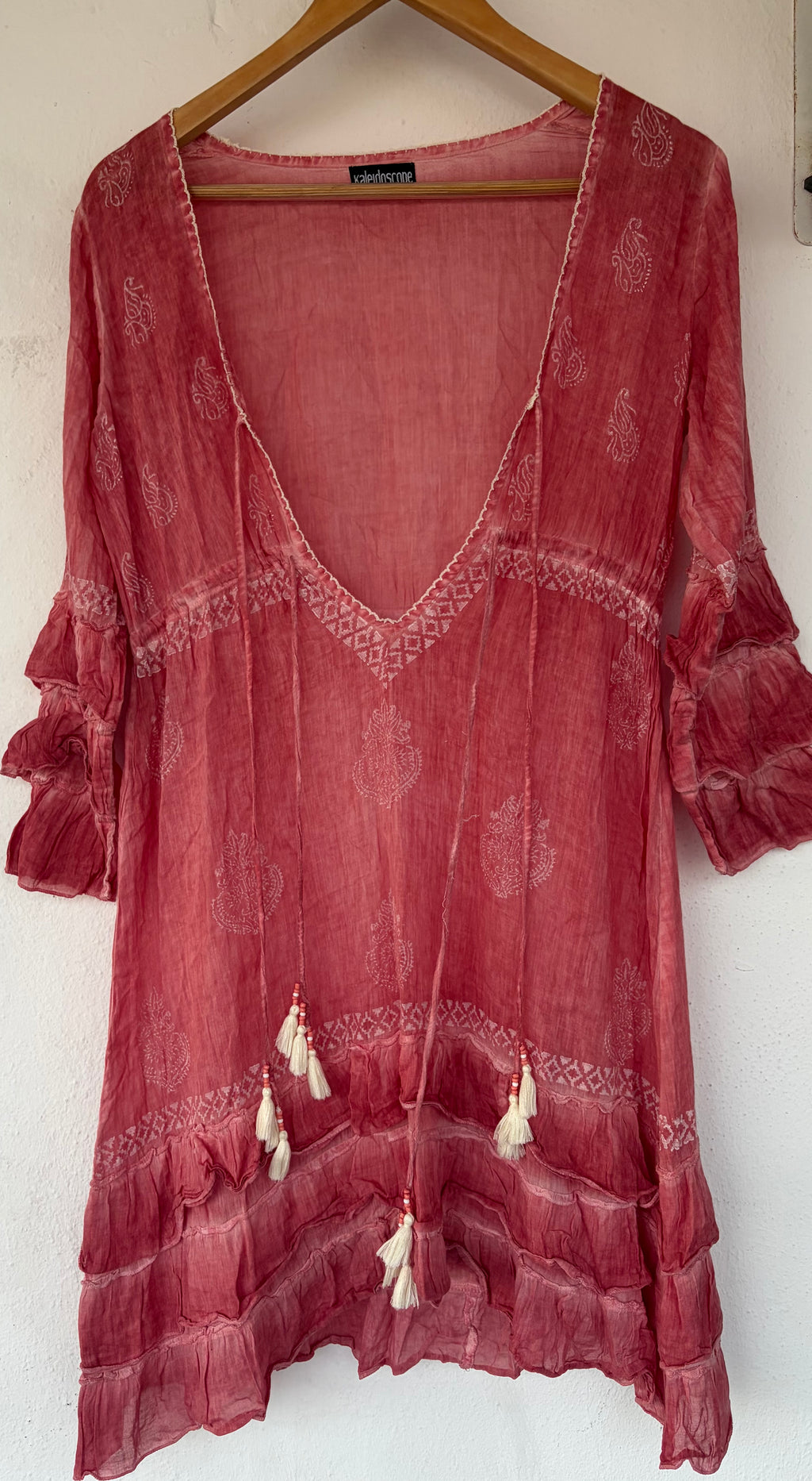 Kaleidoscope bohemoan-style tunic dress
