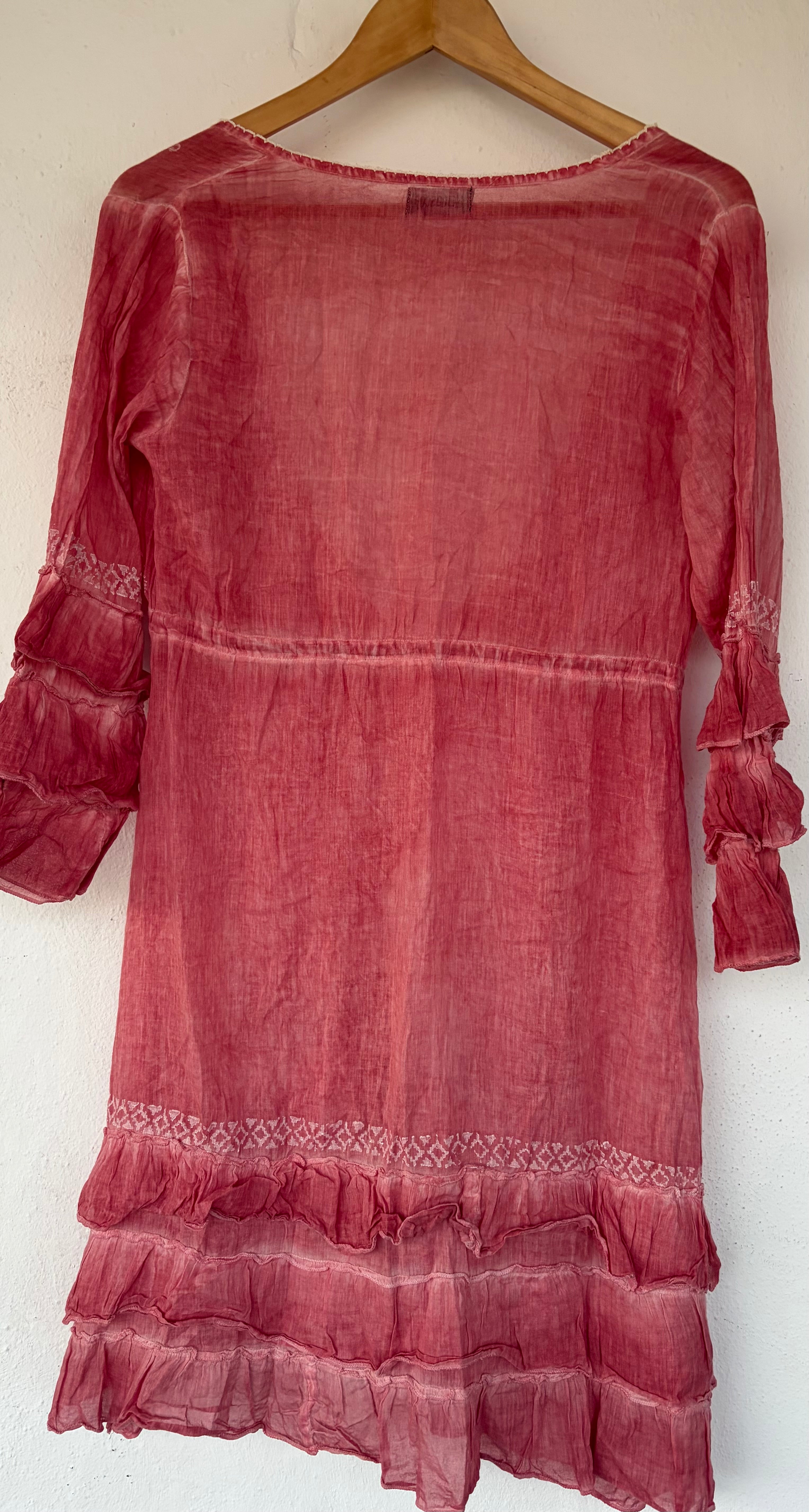 Kaleidoscope bohemoan-style tunic dress