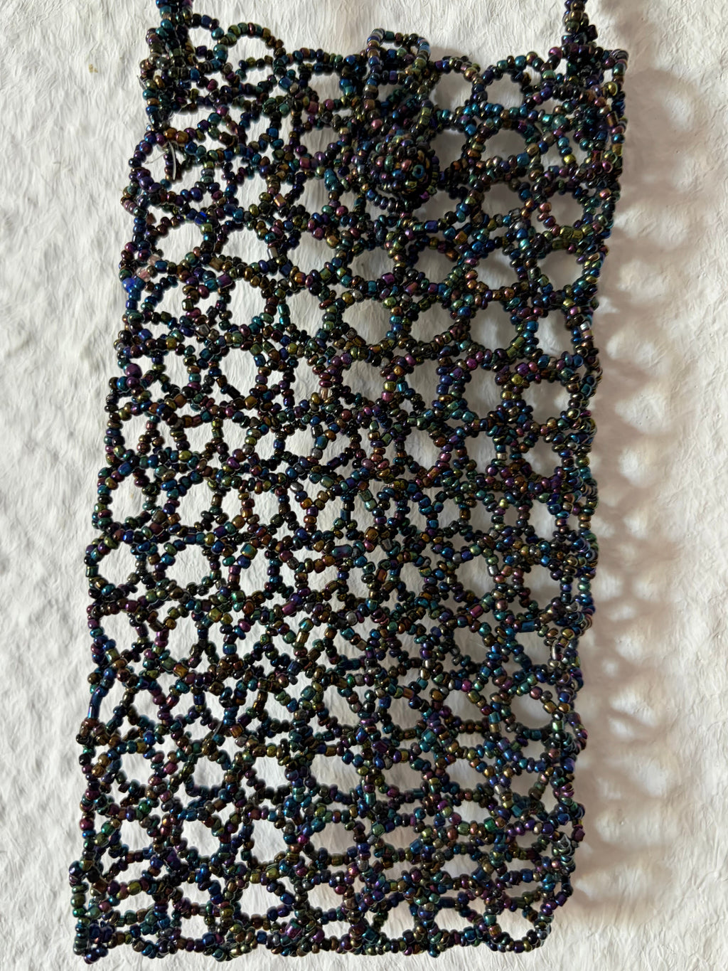 Beaded phone pouch