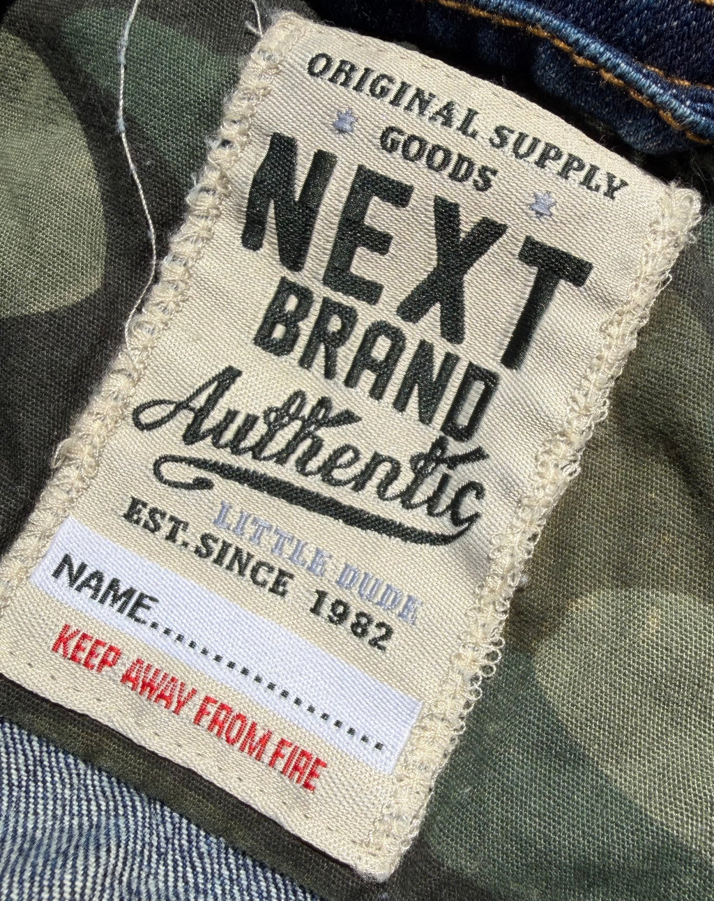 NEXT kids’ embroidered denim jacket