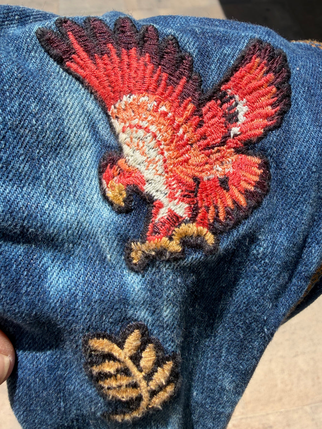 NEXT kids’ embroidered denim jacket