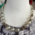 Vintage faux pearl choker necklace