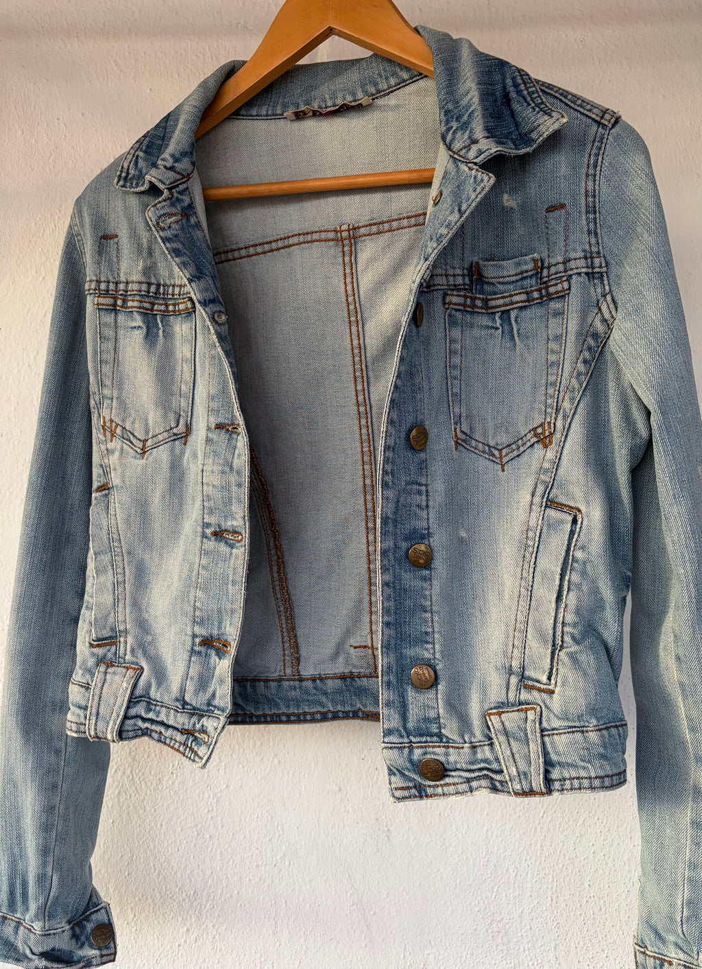 Light-wash denim jacket