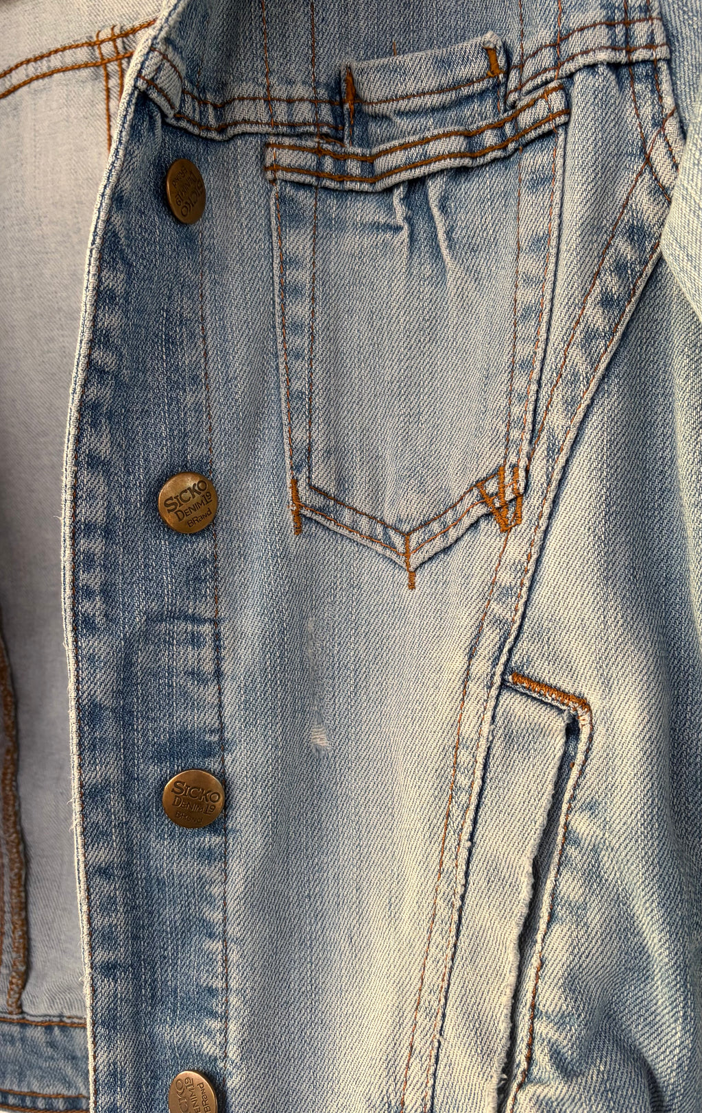 Light-wash denim jacket