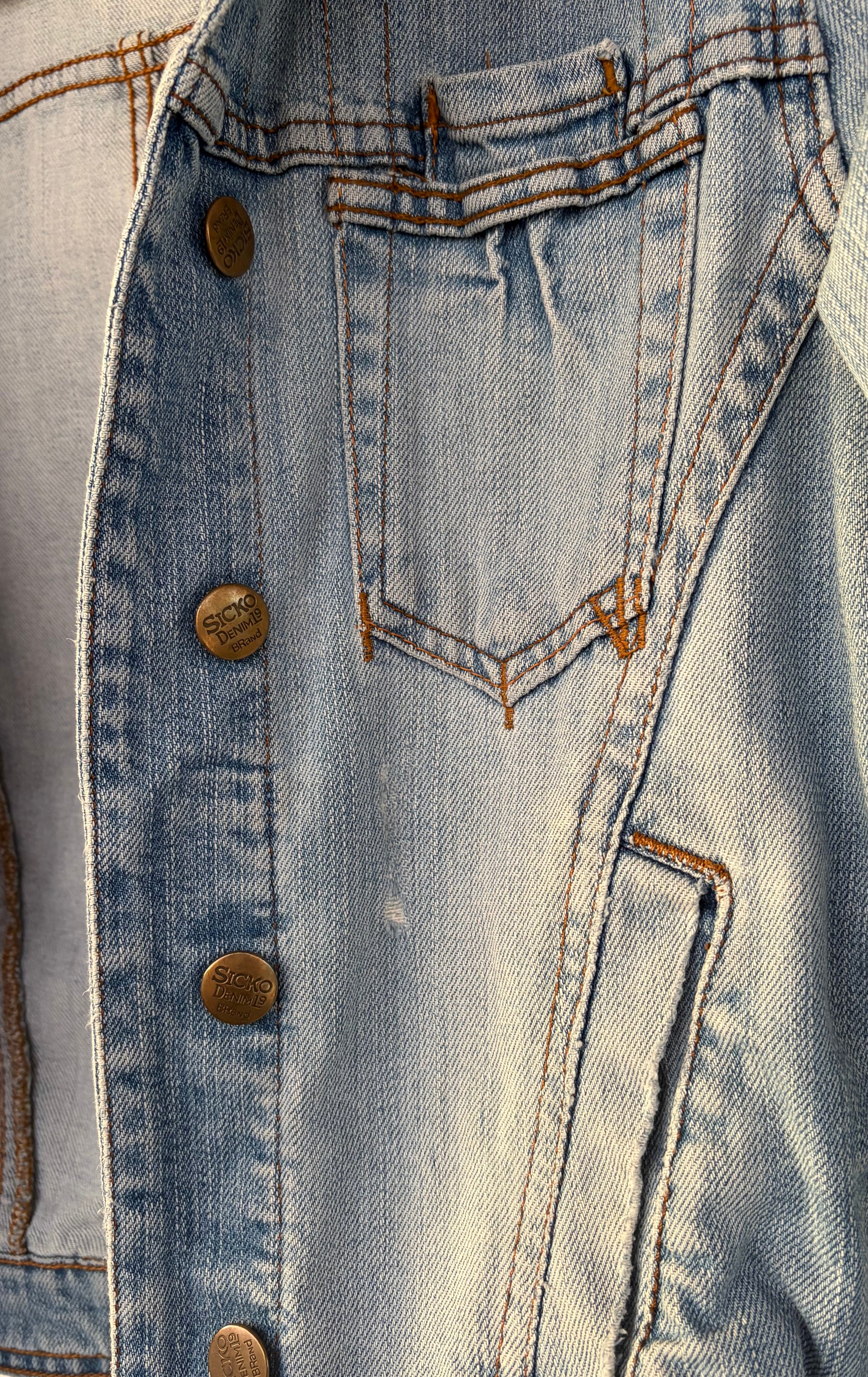 Light-wash denim jacket