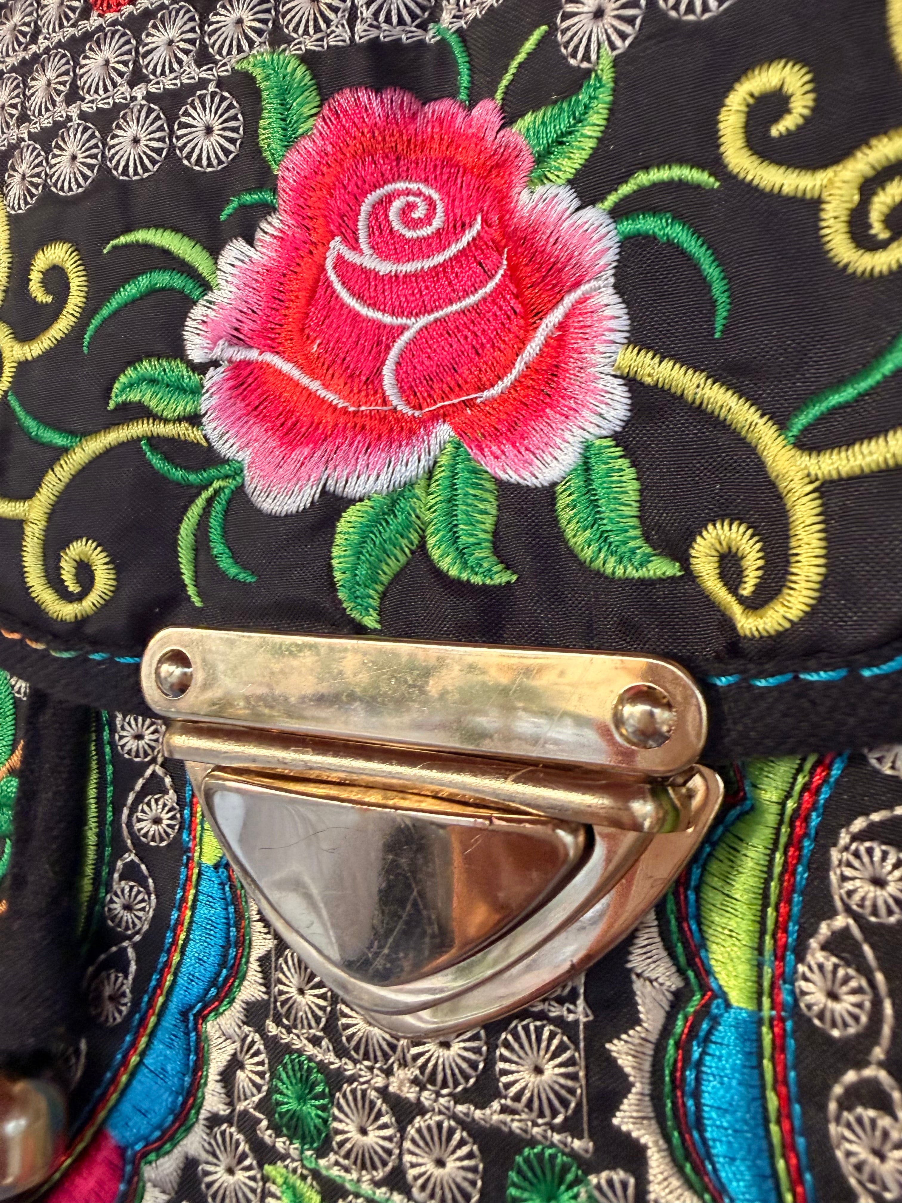 Floral mini backpack