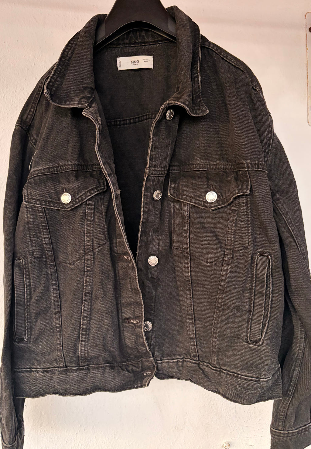 MANGO black denim jacket
