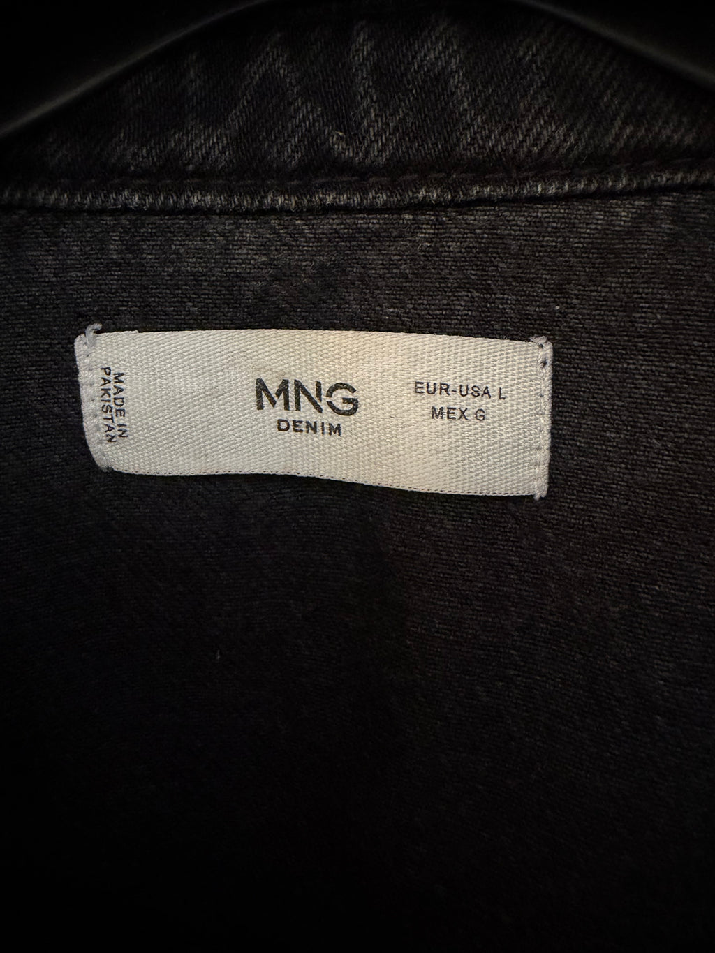 MANGO black denim jacket