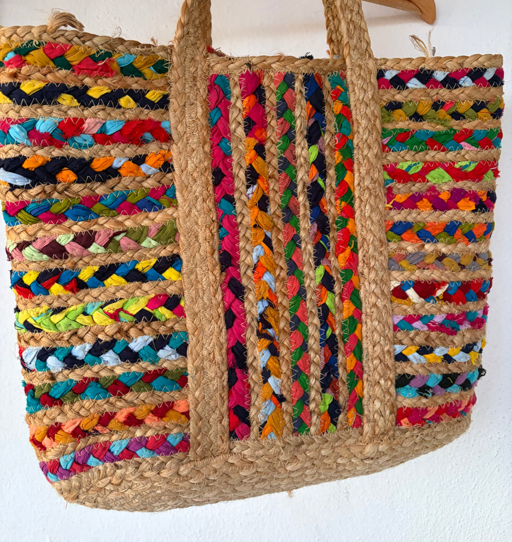 Colorful APRICOT jutebag