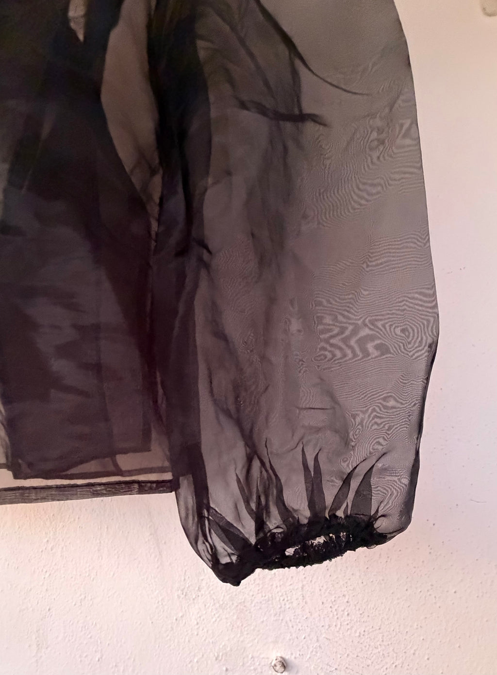 Lola May organza wrap blouse