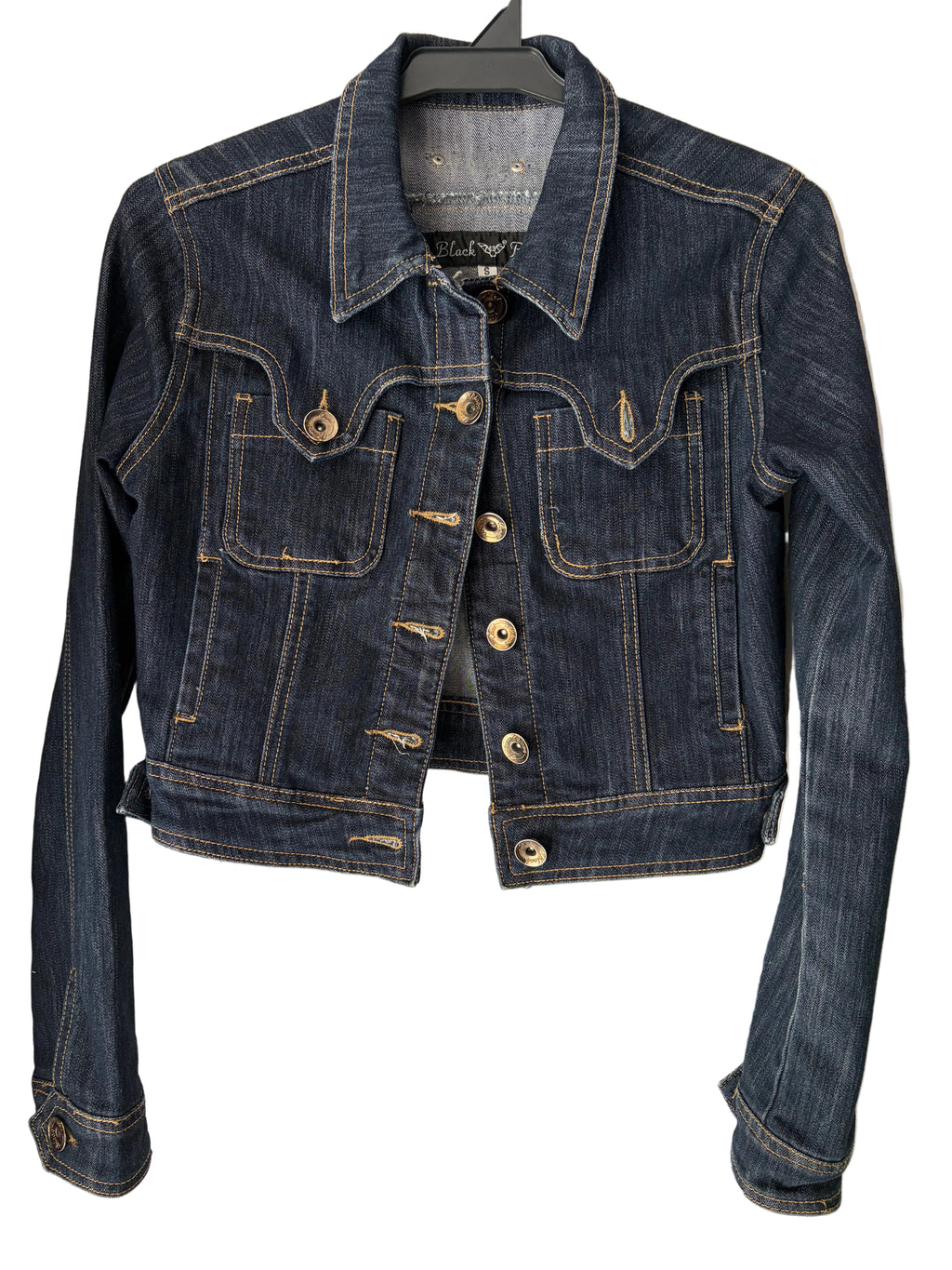 Dark-washed denim jacket