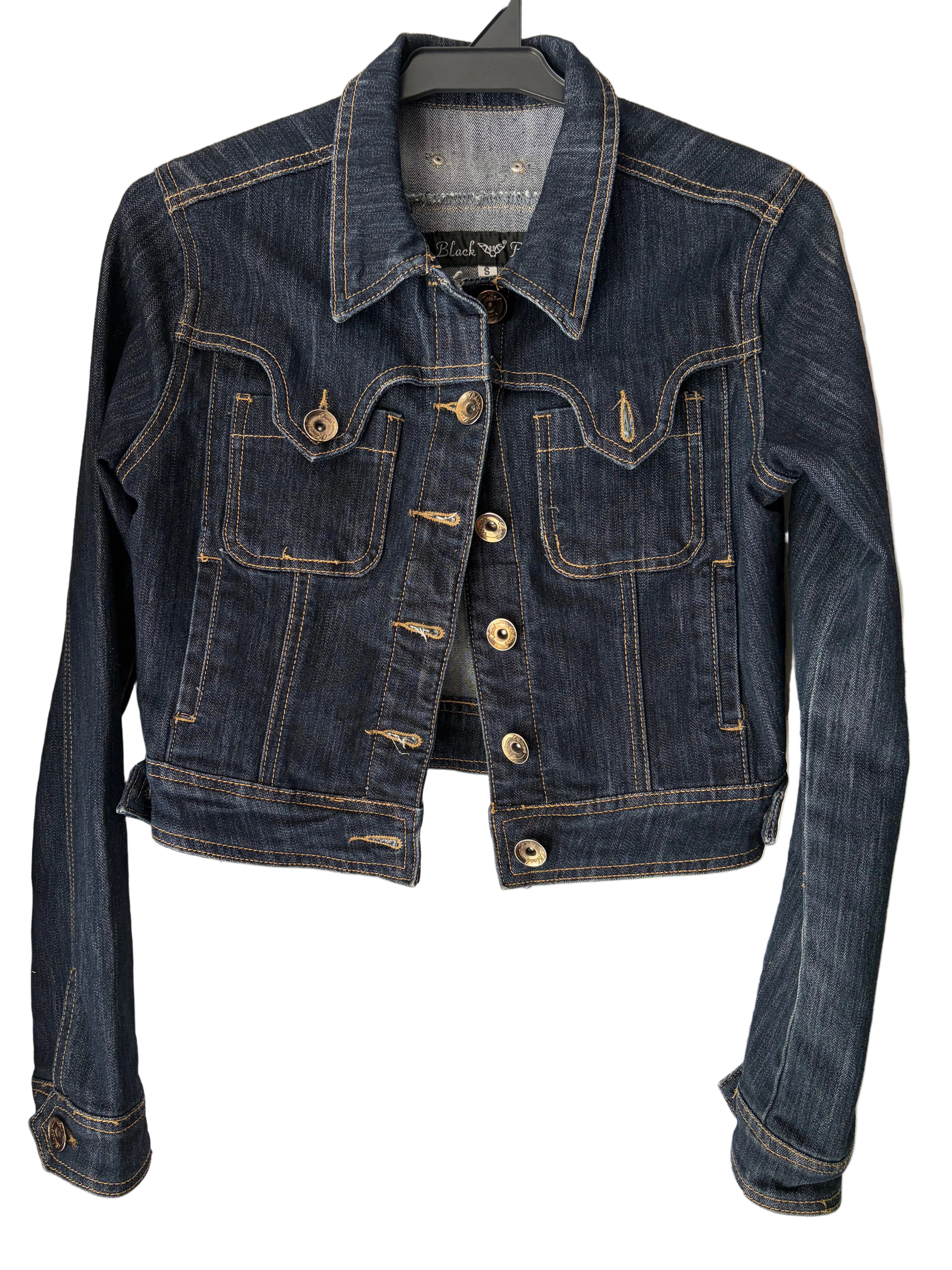 Dark-washed denim jacket