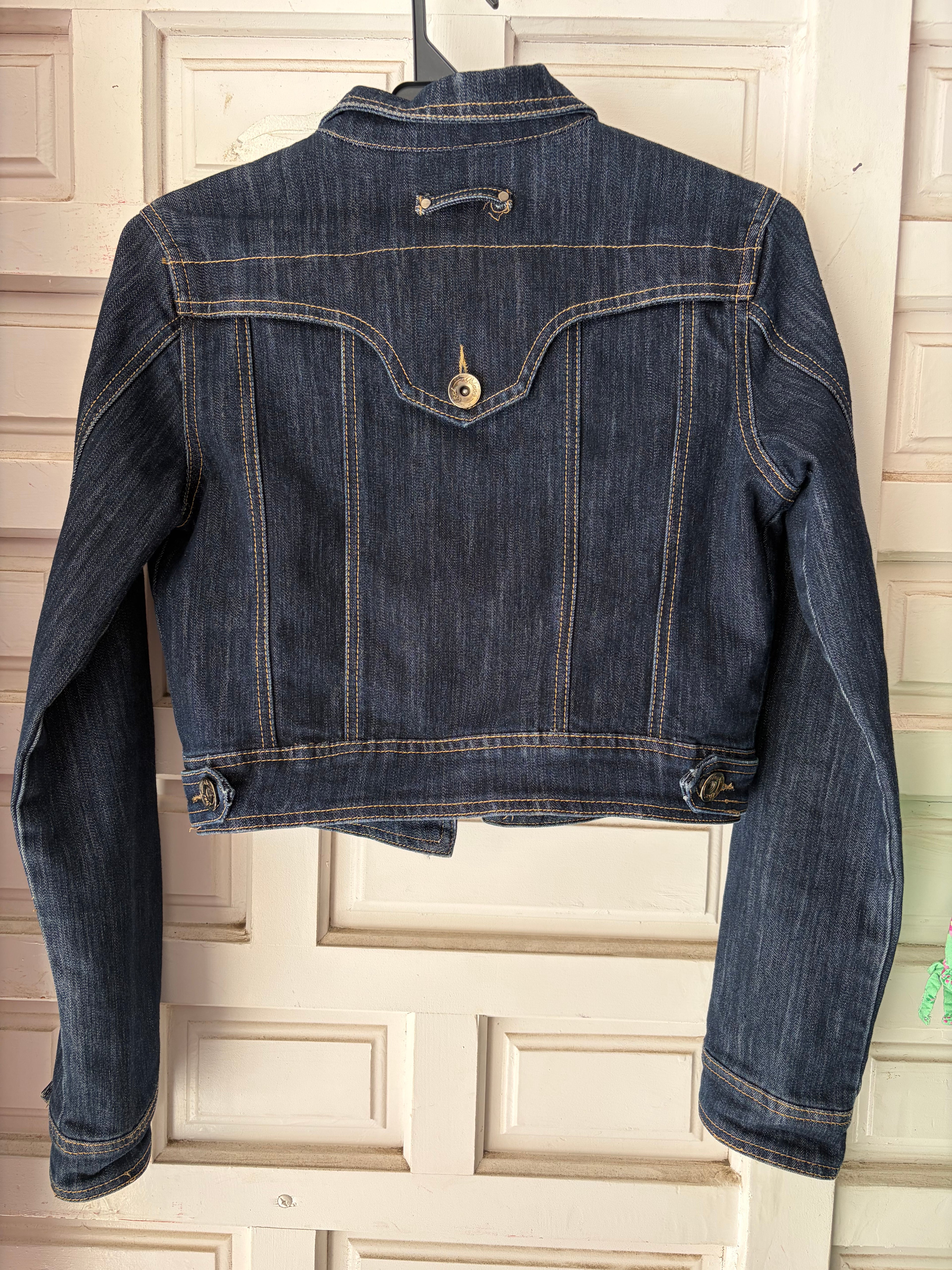 Dark-washed denim jacket