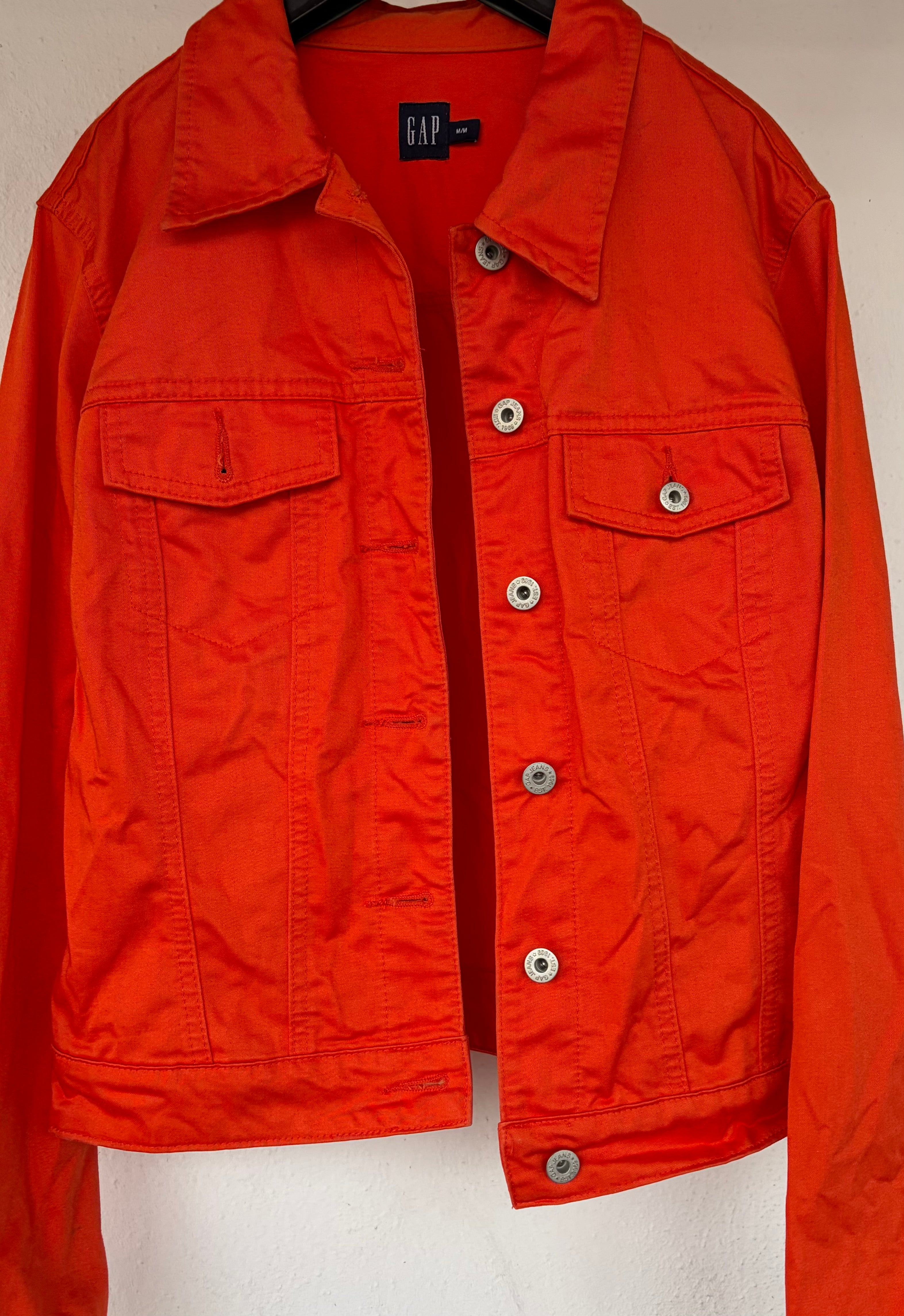 GAP orange denim jacket
