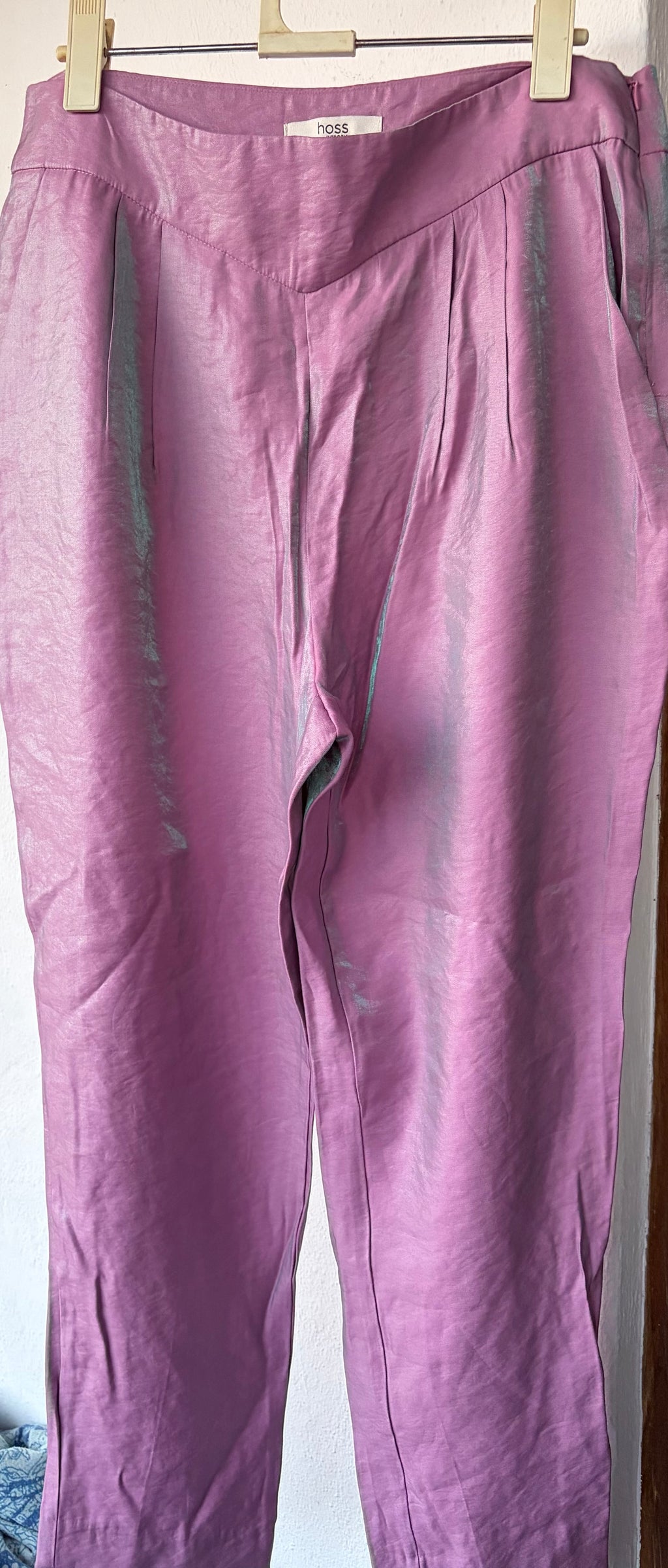 HOSS satin-finish trousers